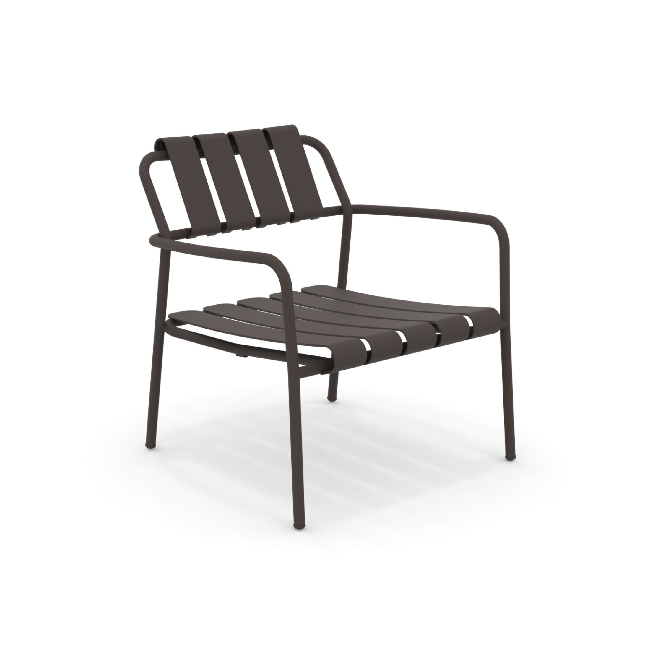 Low aluminum garden armchair "Verdea" lounge chair 72x70 cm 76h