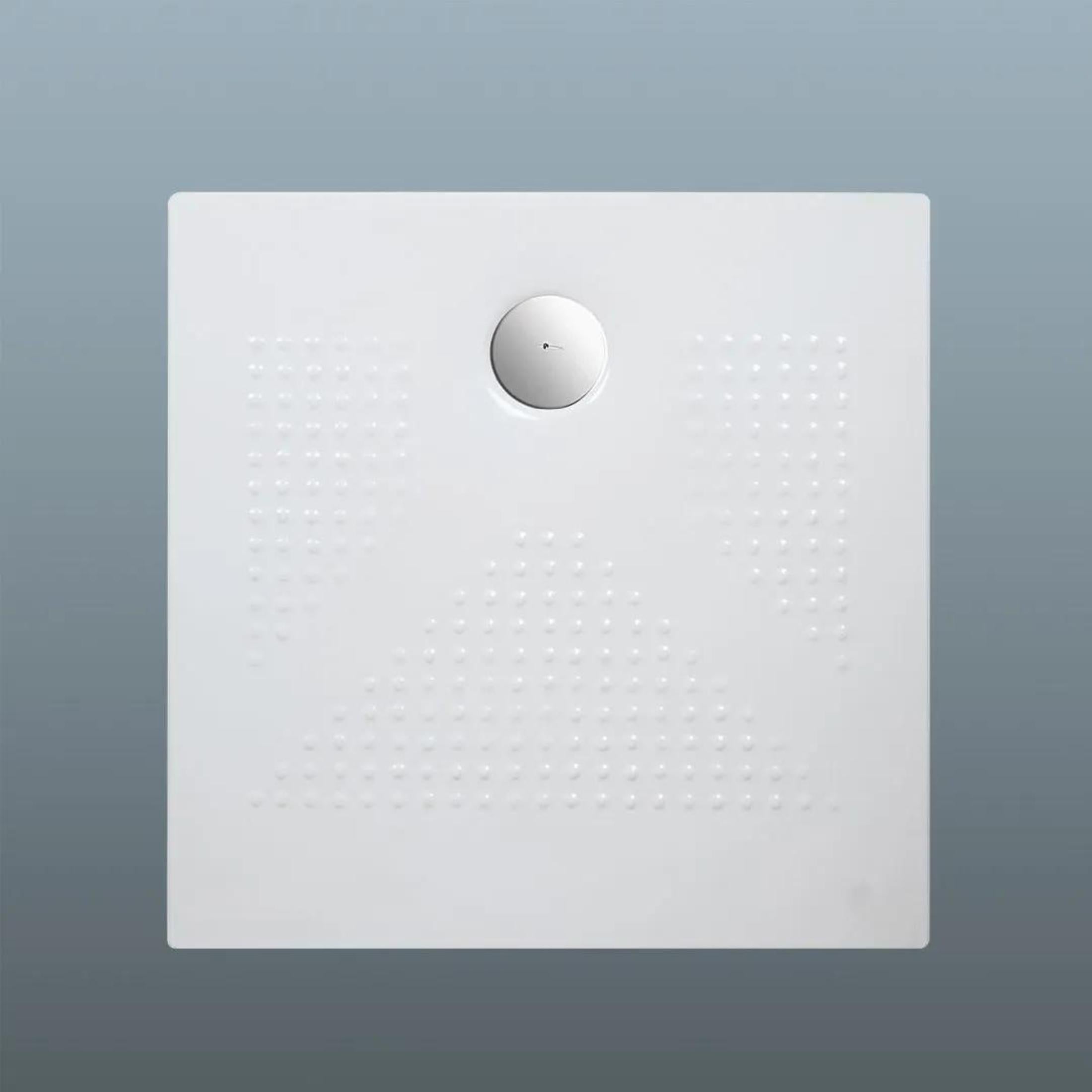 "Denver" square shower tray in thin, non-slip ceramic