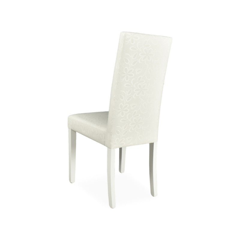 Set di sedie da pranzo "Montecarlo" imbottite in tessuto e gambe in tinta cm 47x46 101h - MondoViro