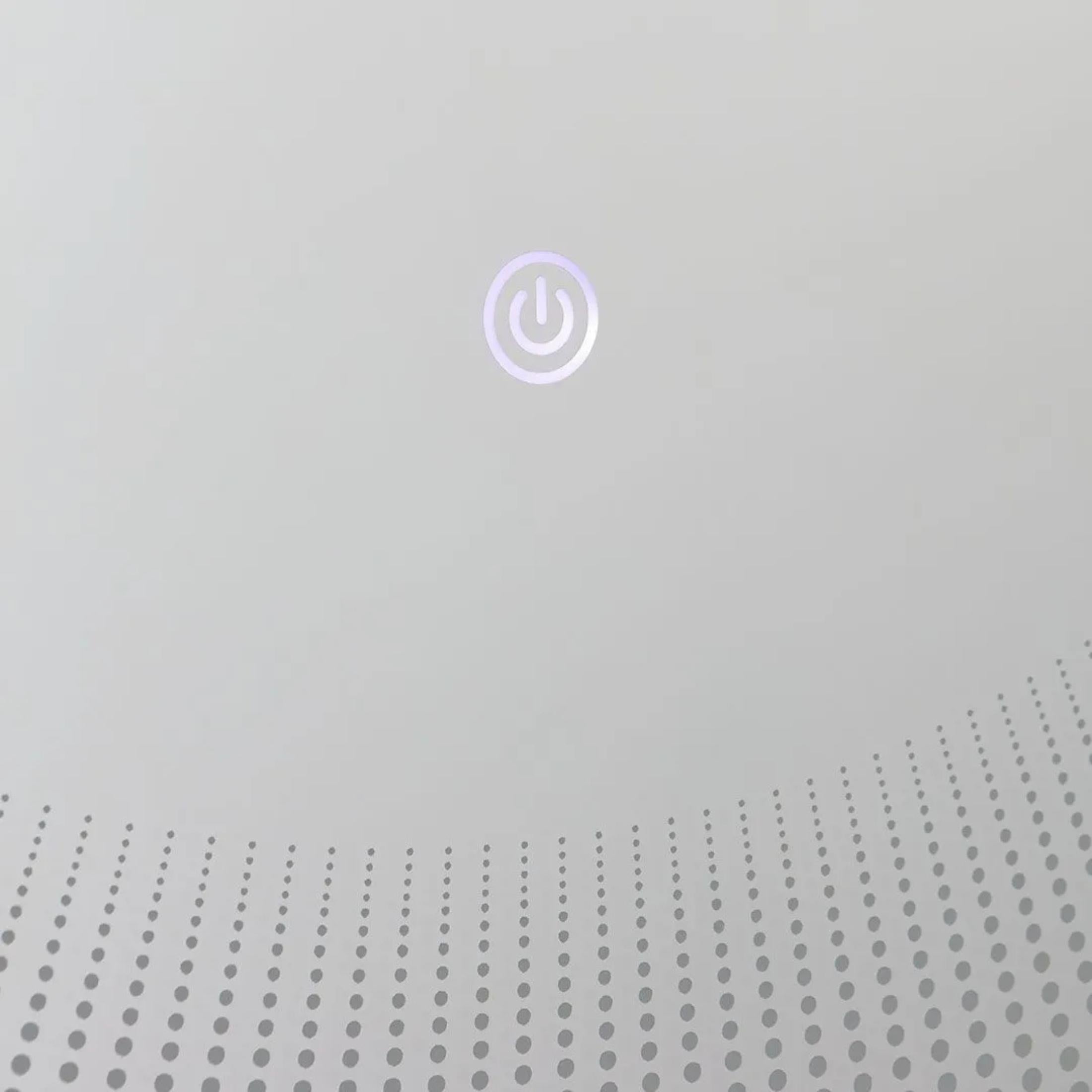 Round mirror with LED-illuminated "Eclisse" frame in aluminum, 60x60 cm