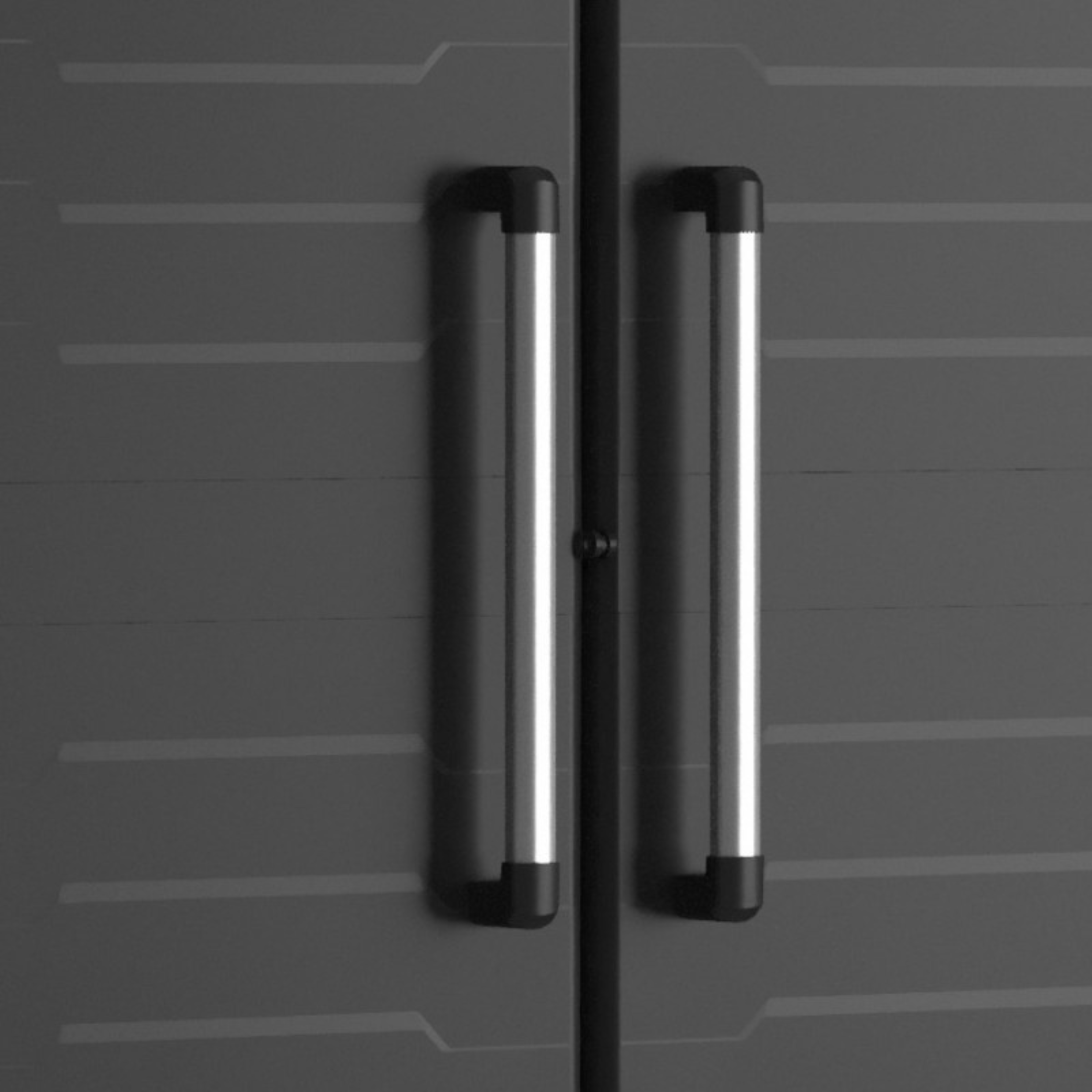 "Cindy" resin garden cabinet with internal shelves and raised feet