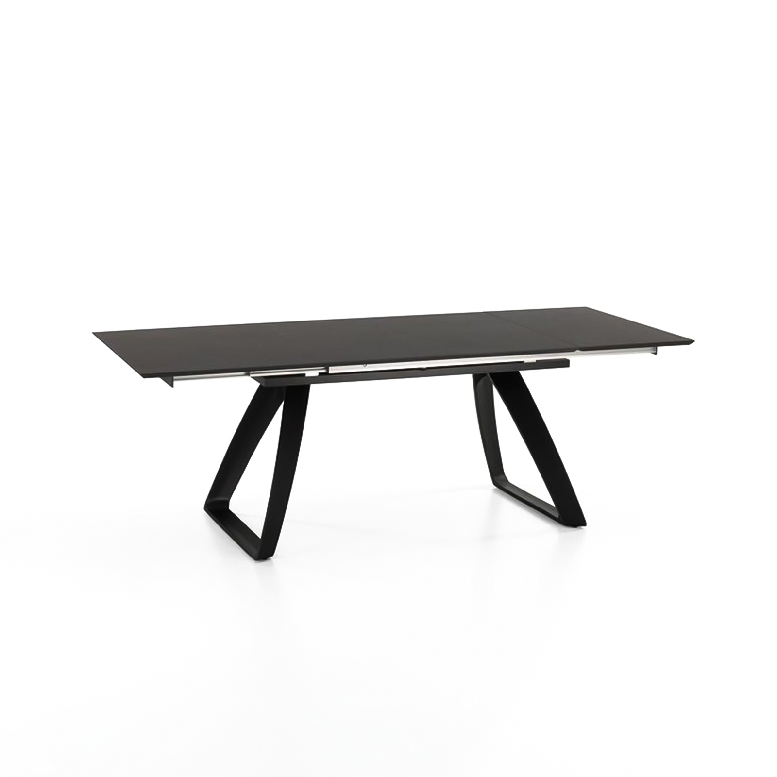 Extendable table "Hugo" HPL top aluminum legs 10 seats 270x90 cm 76h