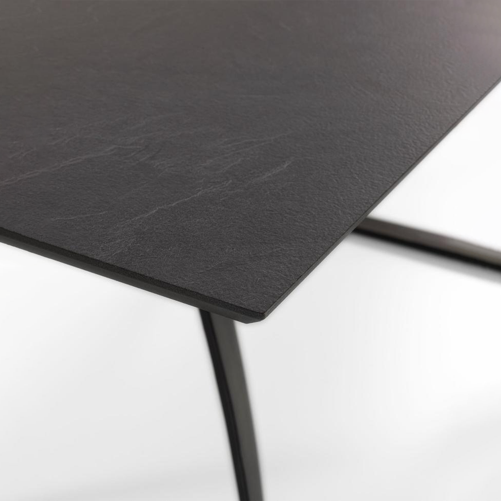 Extendable table "Hugo" HPL top aluminum legs 10 seats 270x90 cm 76h