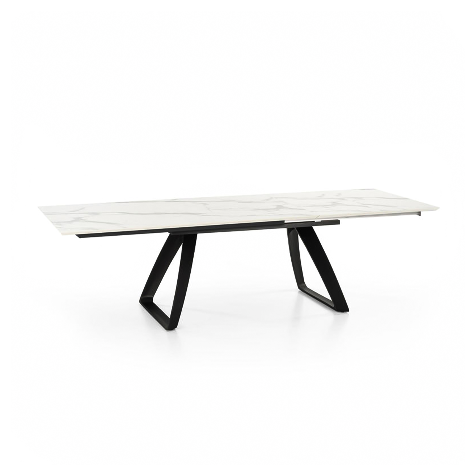Extendable table "Hugo" HPL top aluminum legs 10 seats 270x90 cm 76h