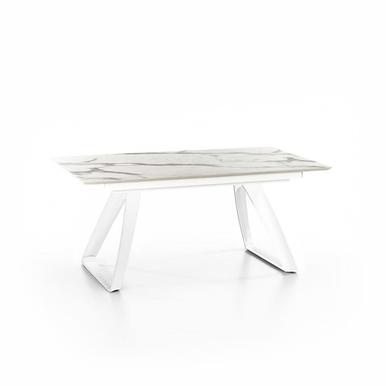Extendable table "Hugo" HPL top aluminum legs 10 seats 270x90 cm 76h