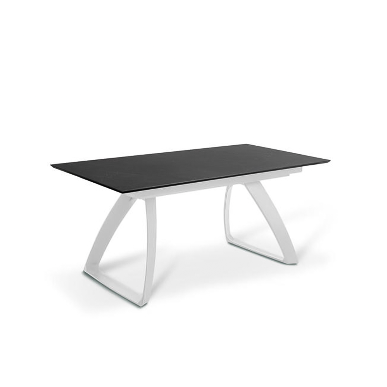 Extendable table "Hugo" HPL top aluminum legs 10 seats 270x90 cm 76h