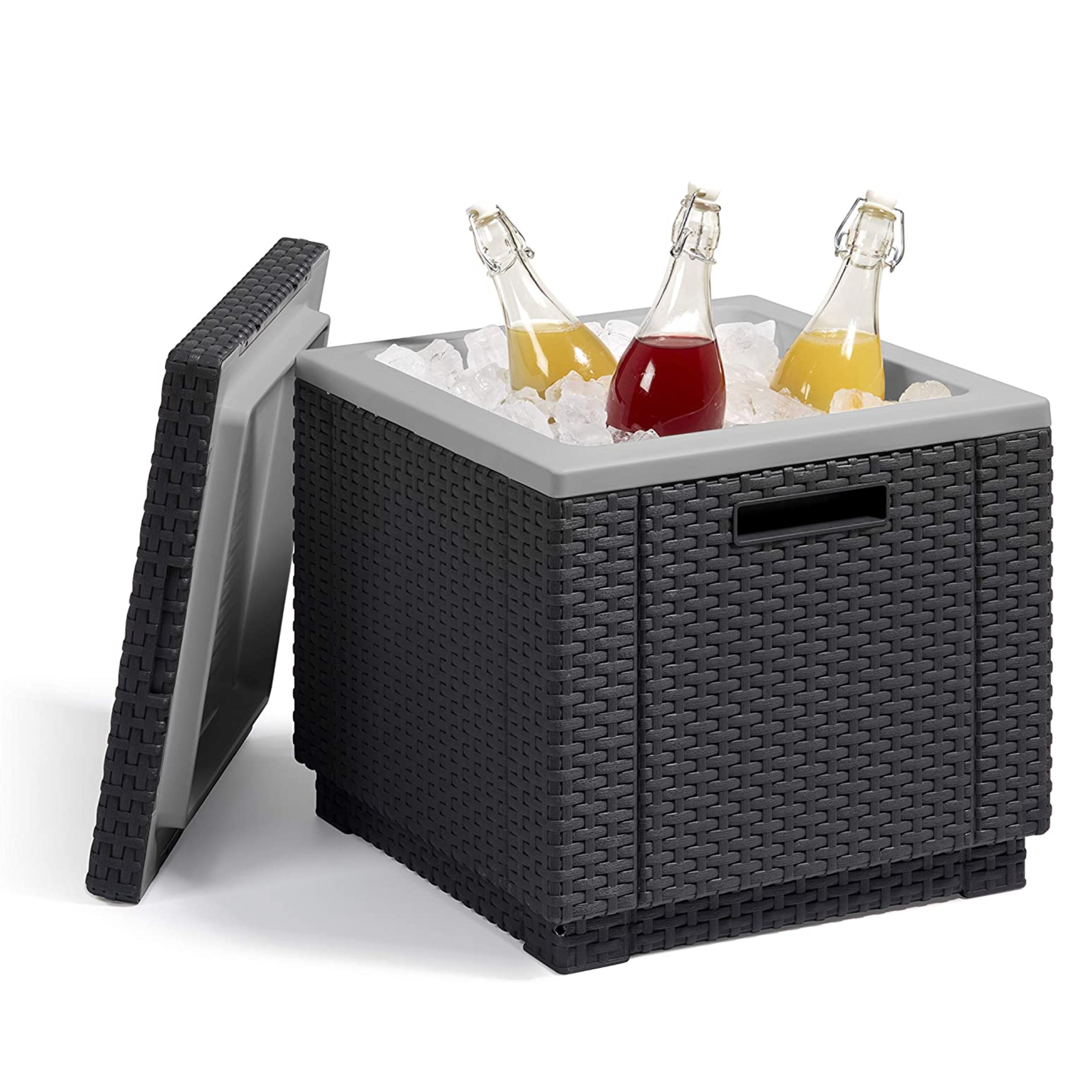 "Alaska" outdoor resin ice cube tray, 42x42 cm, 41 cm high