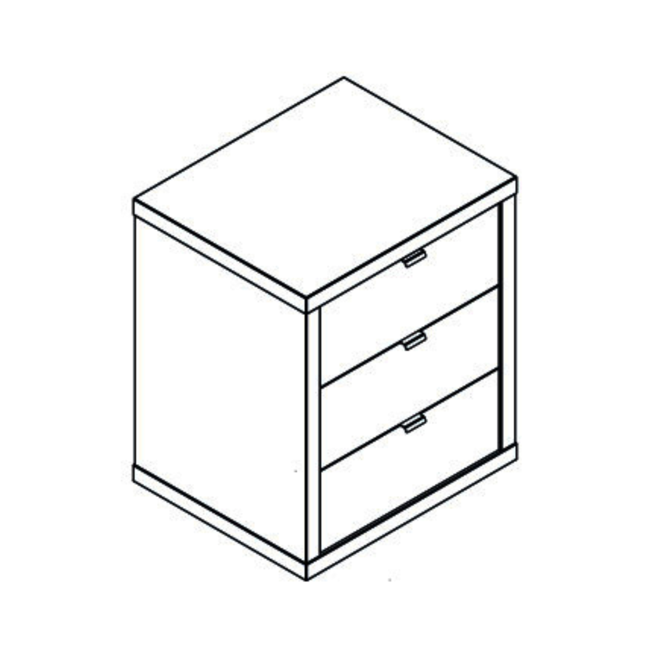 "Riri" office set in white and cement