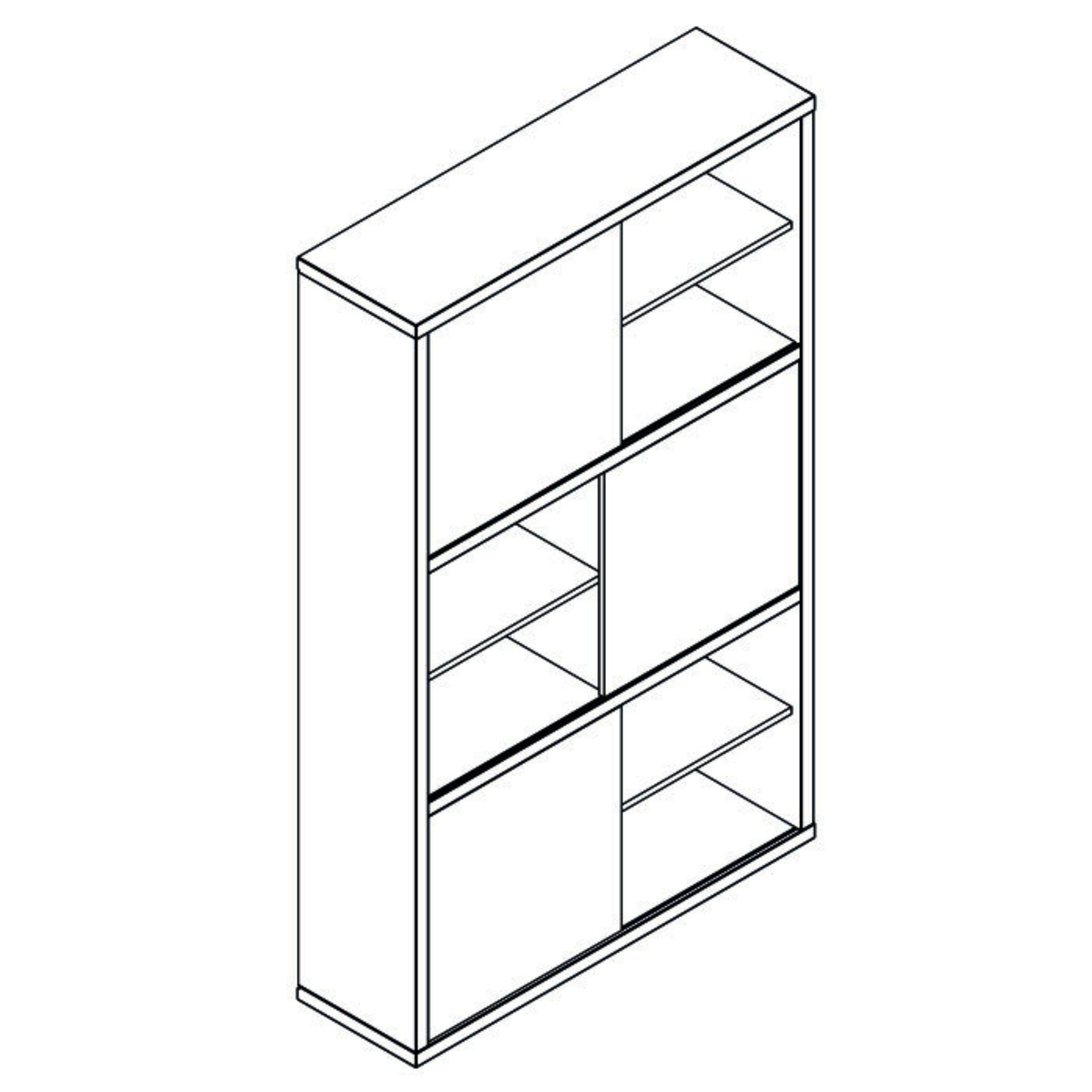 "Riri" office set in white and cement