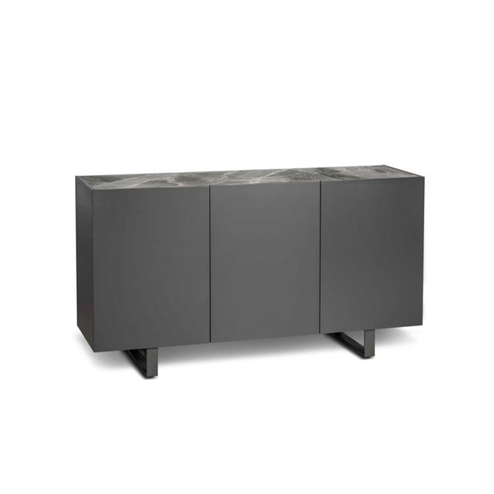 "Adrien" living room sideboard with 3 doors, ceramic top, 150x45 cm, 85 cm high