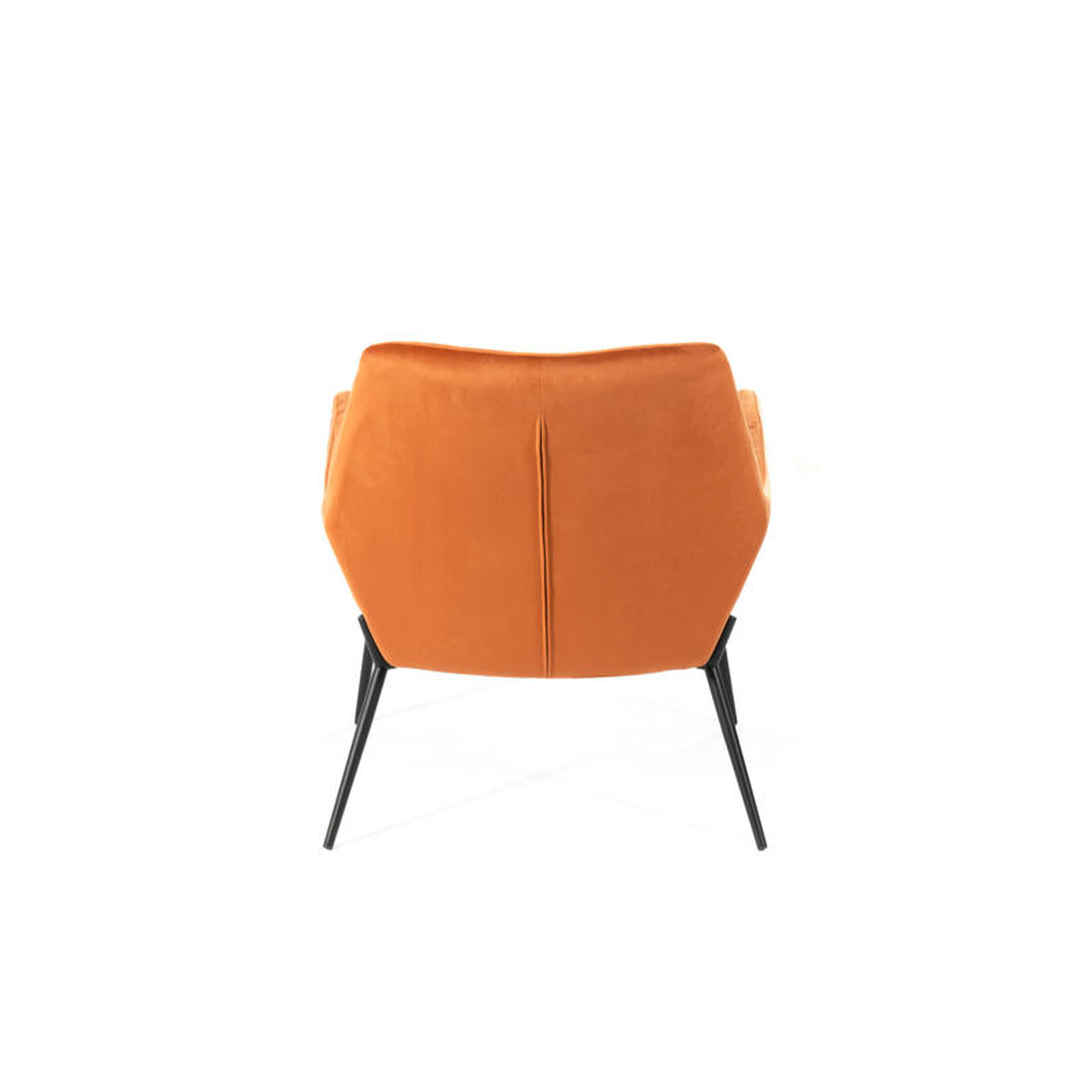 Modern "Gaia" upholstered velvet armchair with metal legs, 70x72 cm, 79h