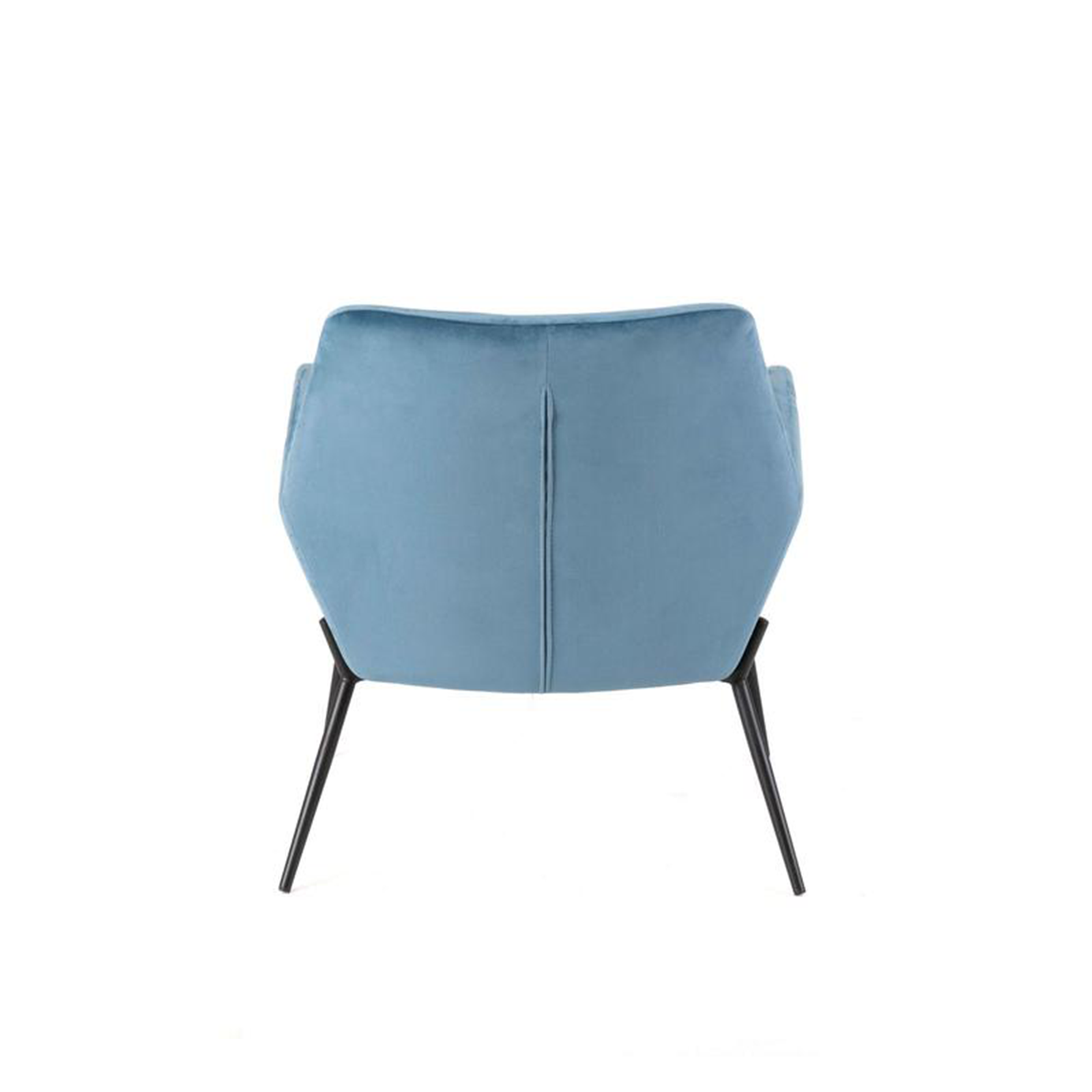 Modern "Gaia" upholstered velvet armchair with metal legs, 70x72 cm, 79h