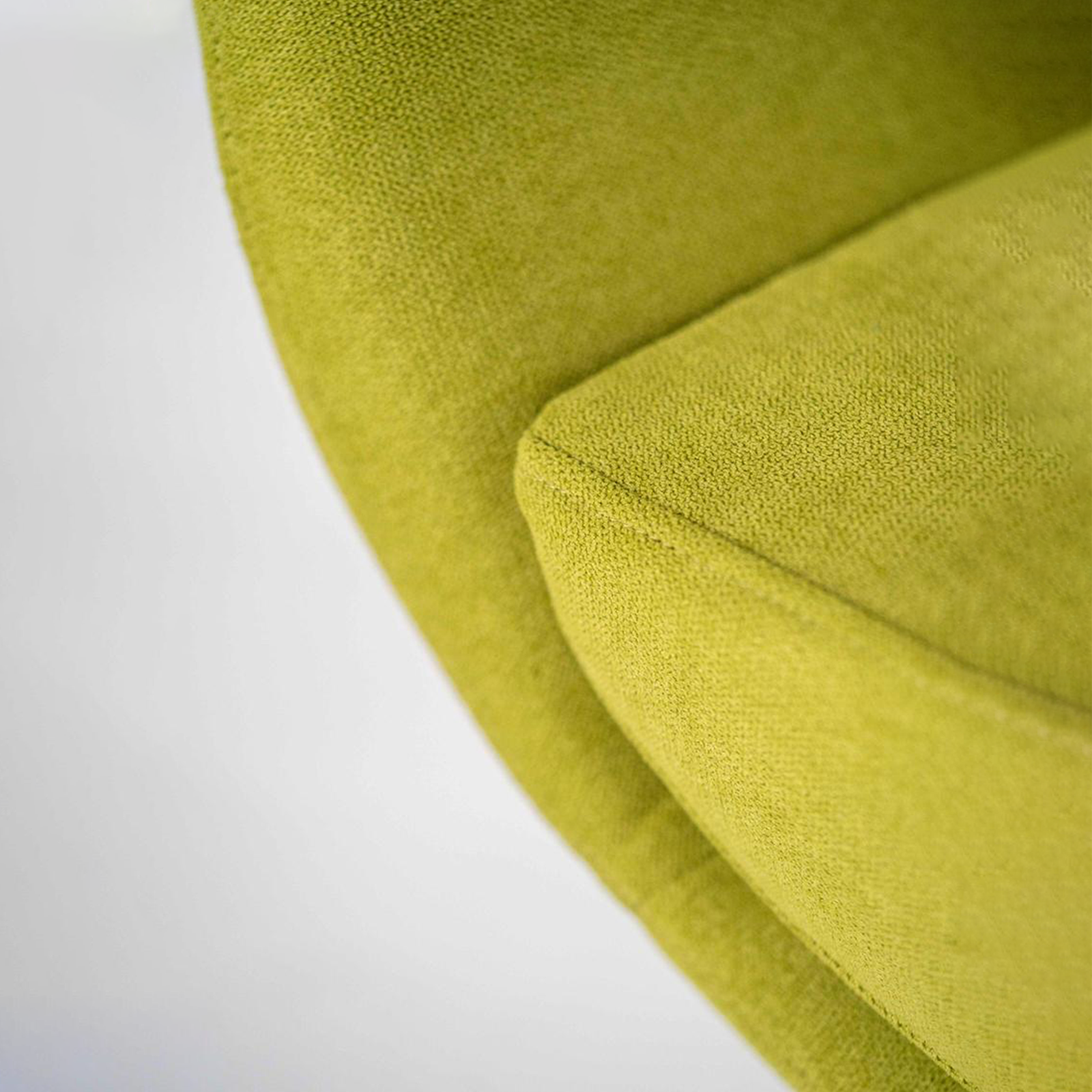 Modern swivel armchair "Orpea" in fabric with chrome base cm 72x64 85h