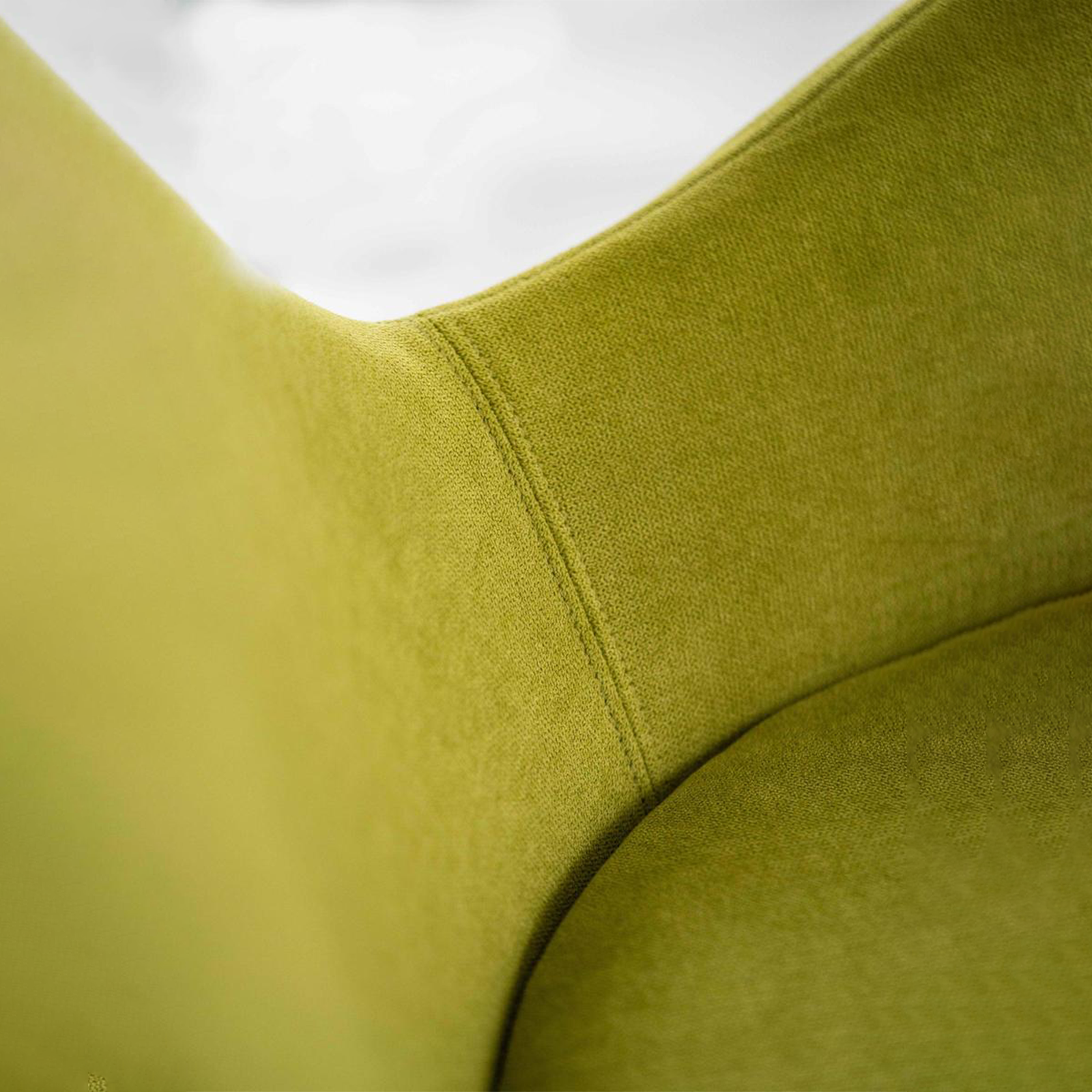 Modern swivel armchair "Orpea" in fabric with chrome base cm 72x64 85h