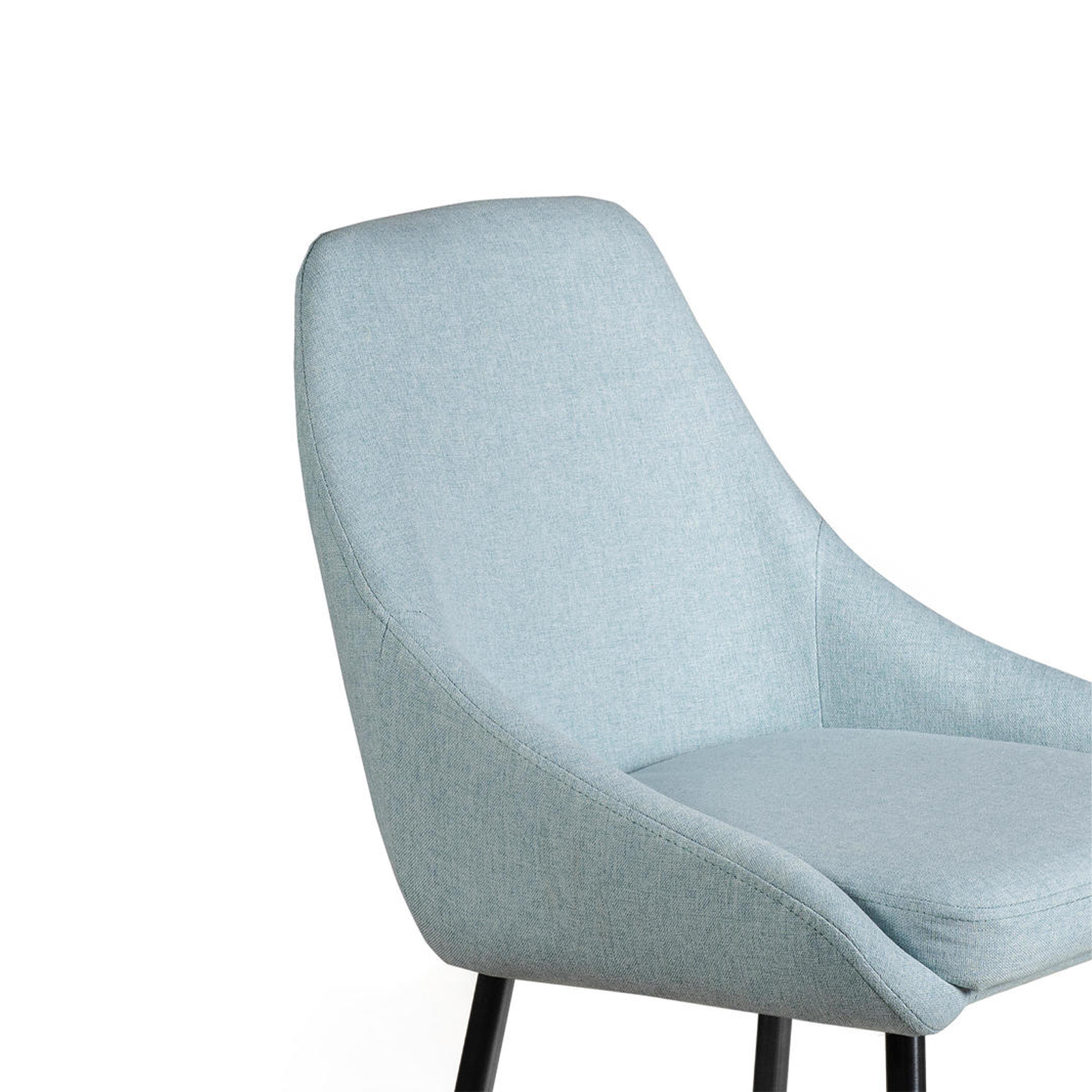 Set of high stools in fabric with metal footrest "Petit" cm 46x49 97h