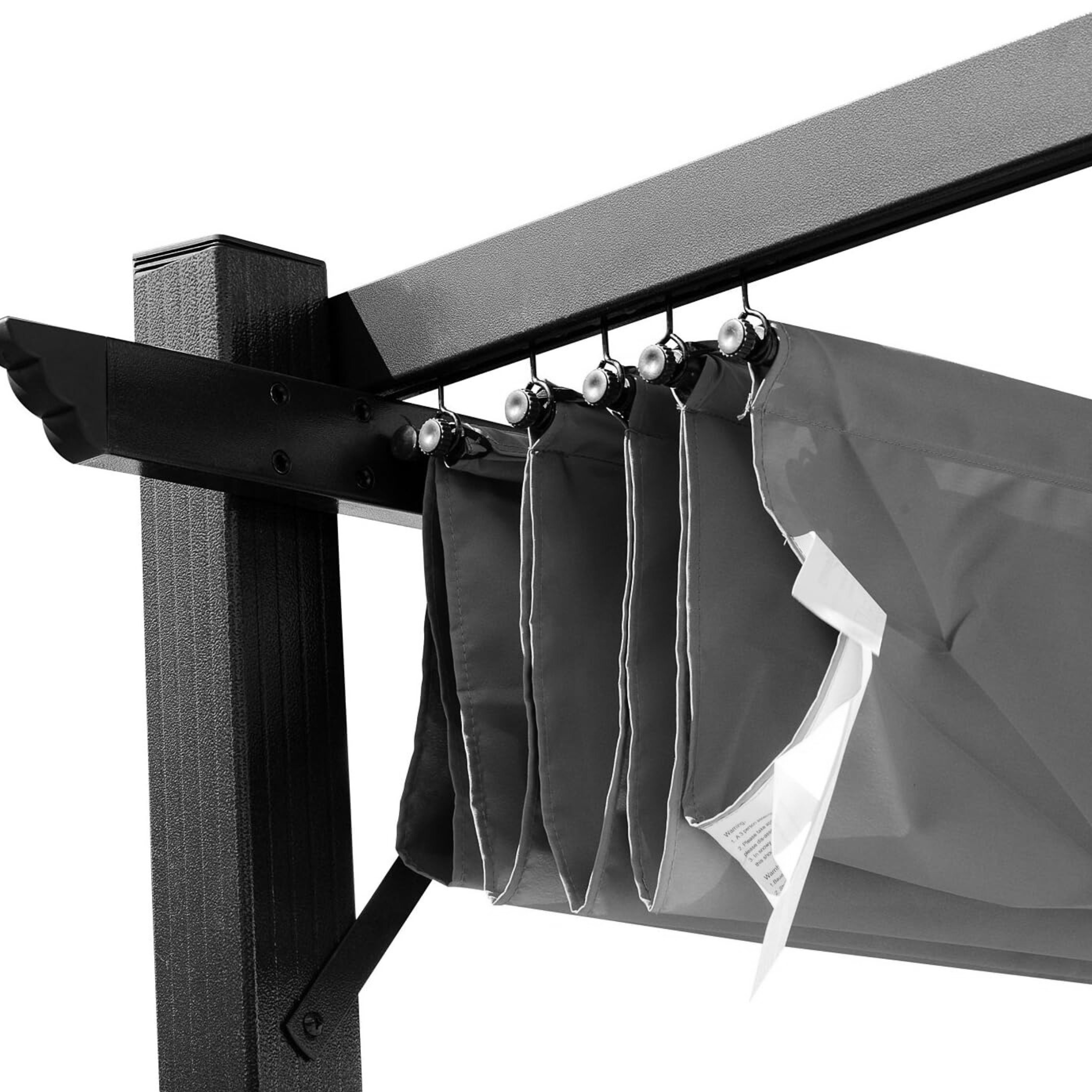 "Sun" sliding aluminum gazebo with 400x300 cm 230h cover