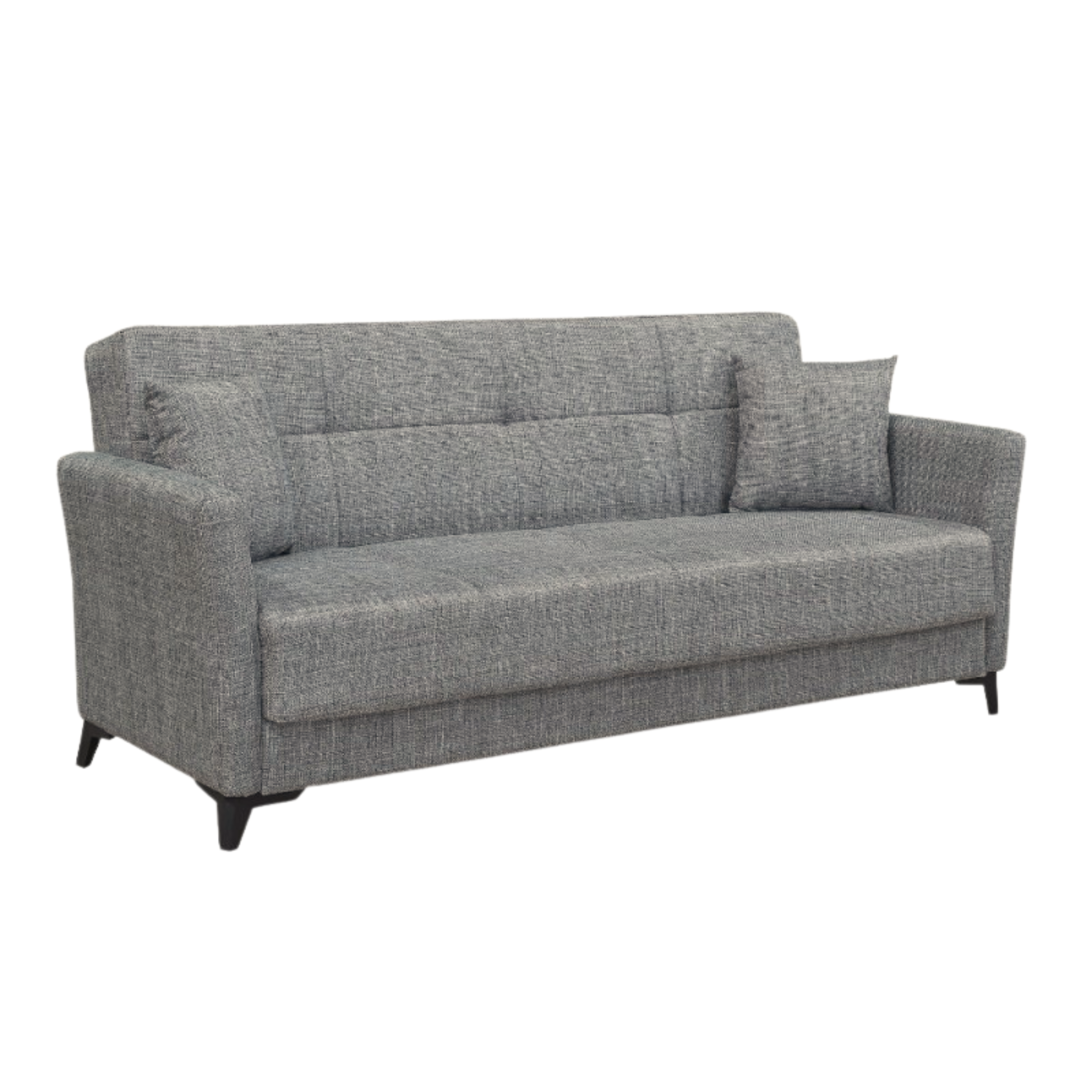 "Lory" modern 3-seater velvet sofa bed for living room, 210x88 cm, 82 cm high