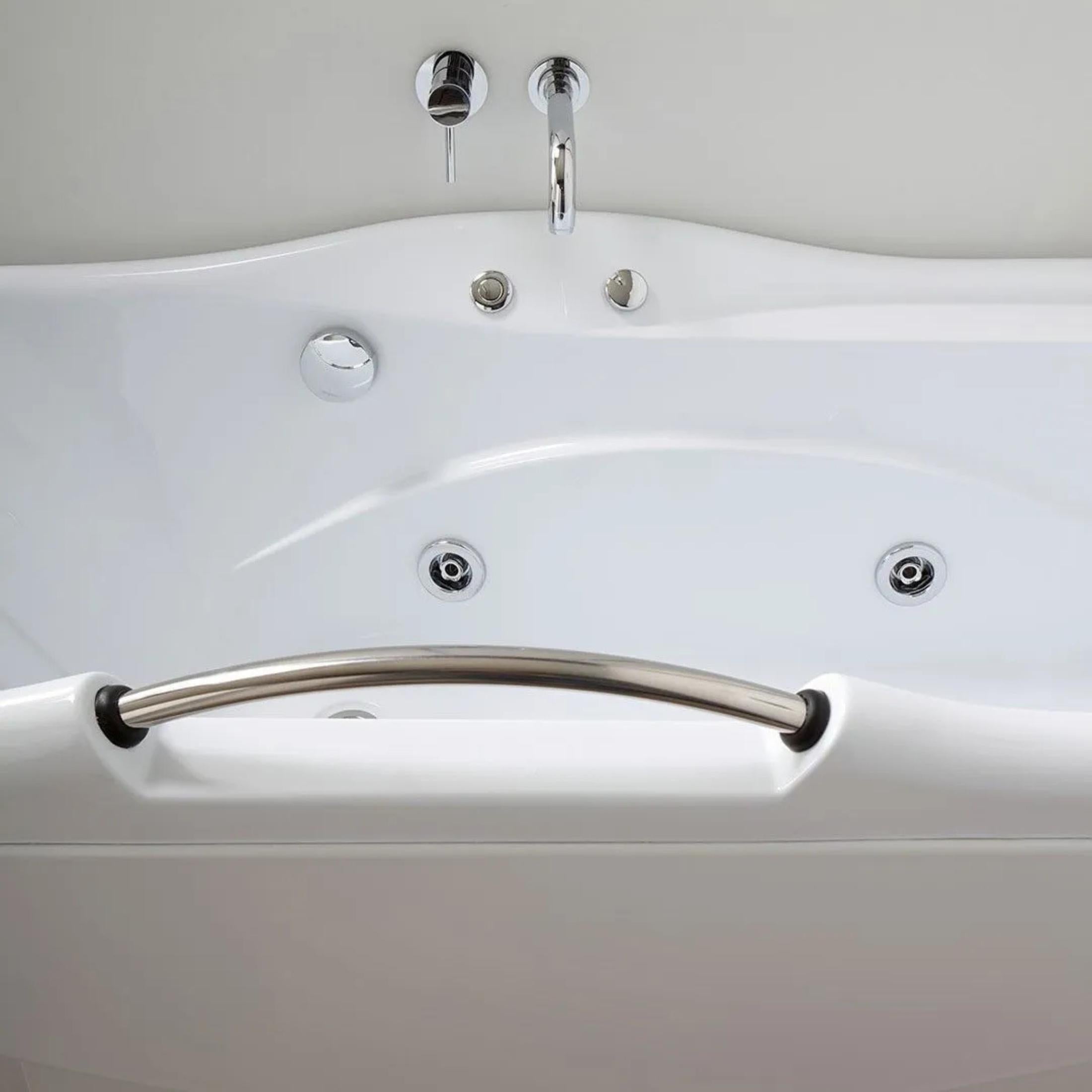 "Doris" built-in hydromassage bathtub on 3 walls, 170x78 cm, 65 cm high