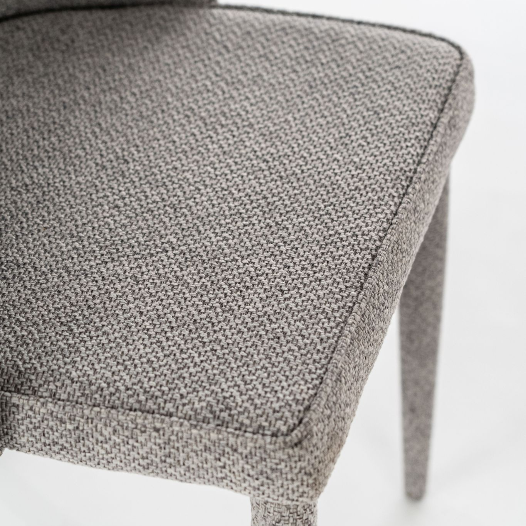 Set of "Edera" upholstered chairs, modern fabric armchairs, 46x46 cm, 91h