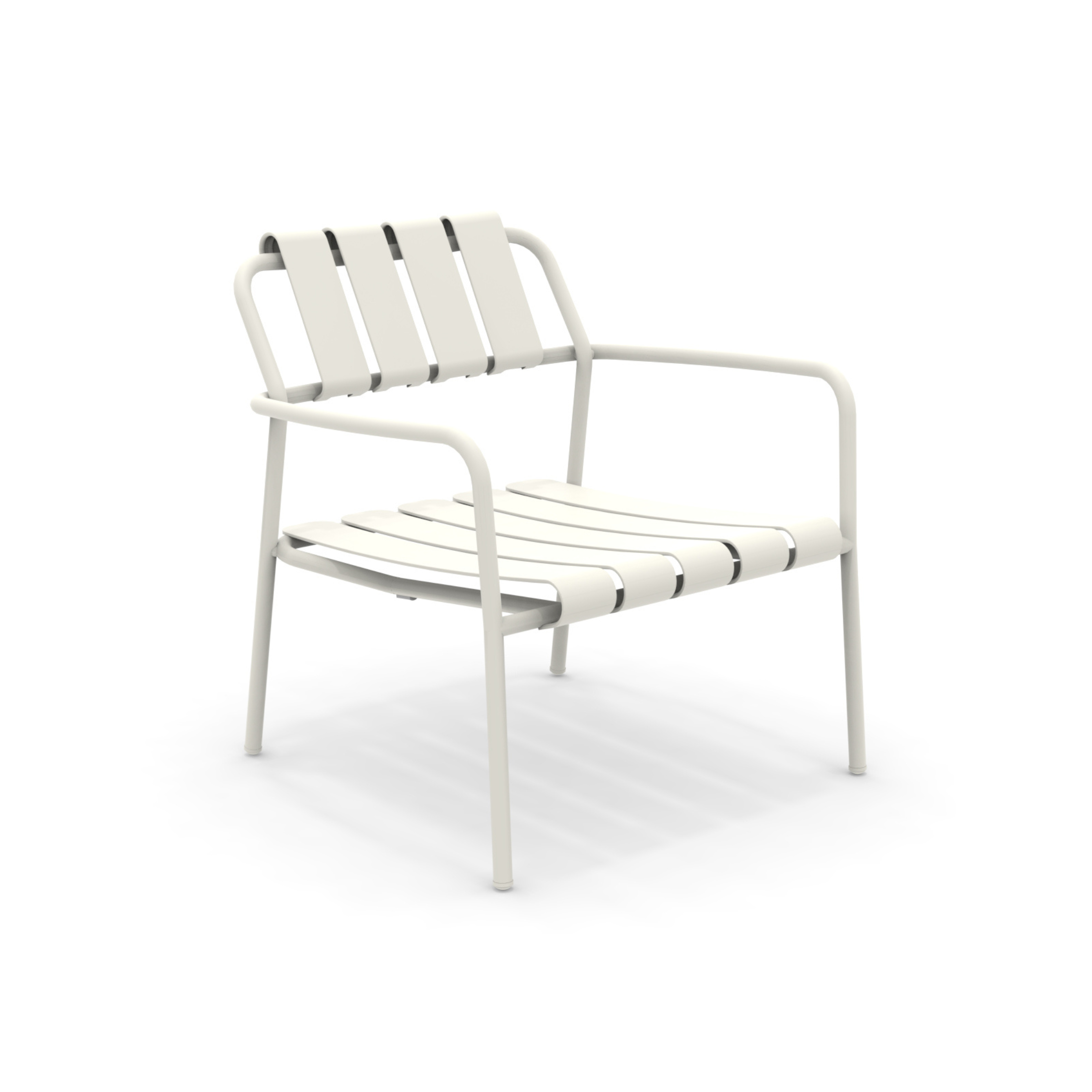 Low aluminum garden armchair "Verdea" lounge chair 72x70 cm 76h