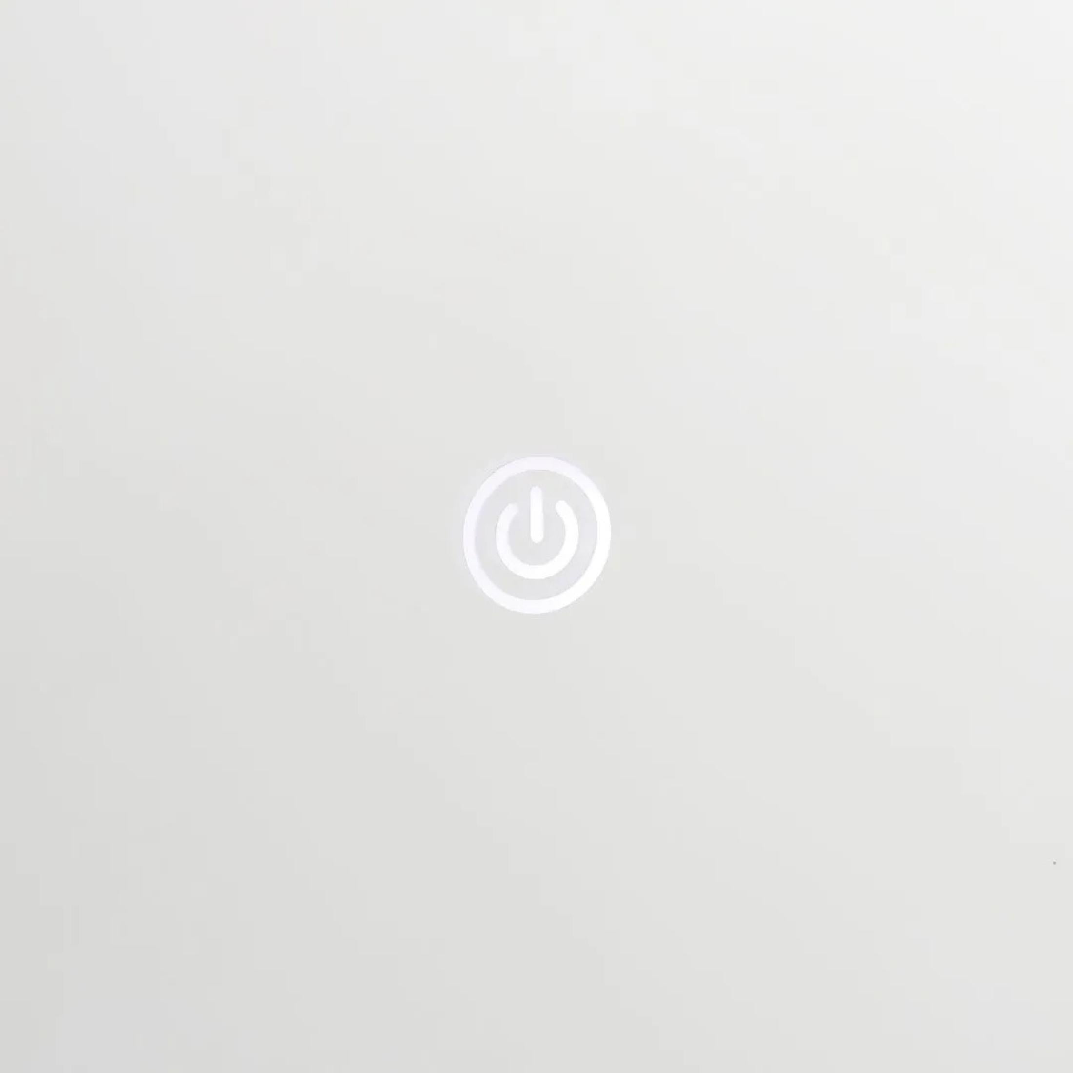 Round mirror with LED-illuminated "Eclisse" frame in aluminum, 60x60 cm