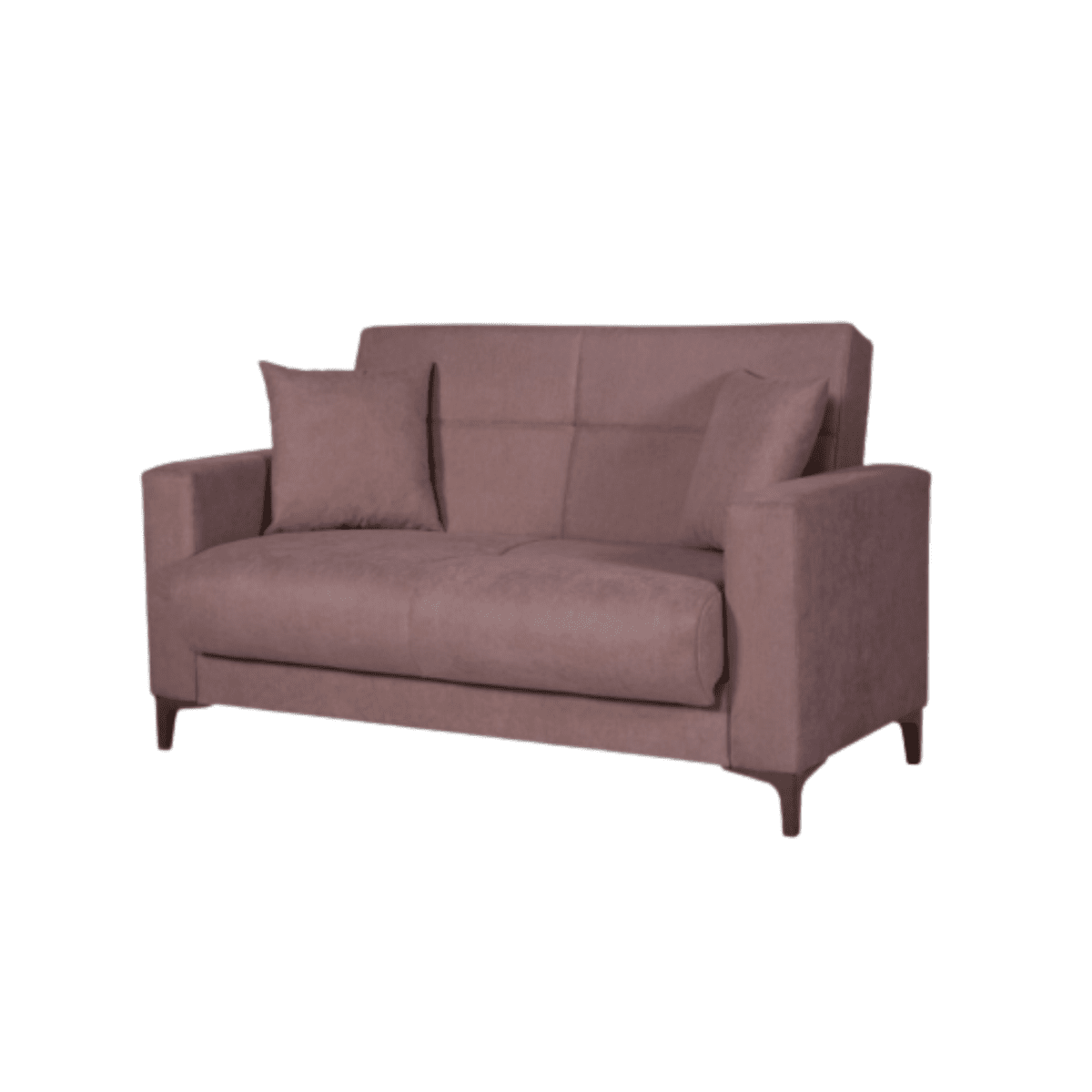 Divano con cassettone contenitore "Bravo Bacos" in tessuto con due cuscini - MondoViro