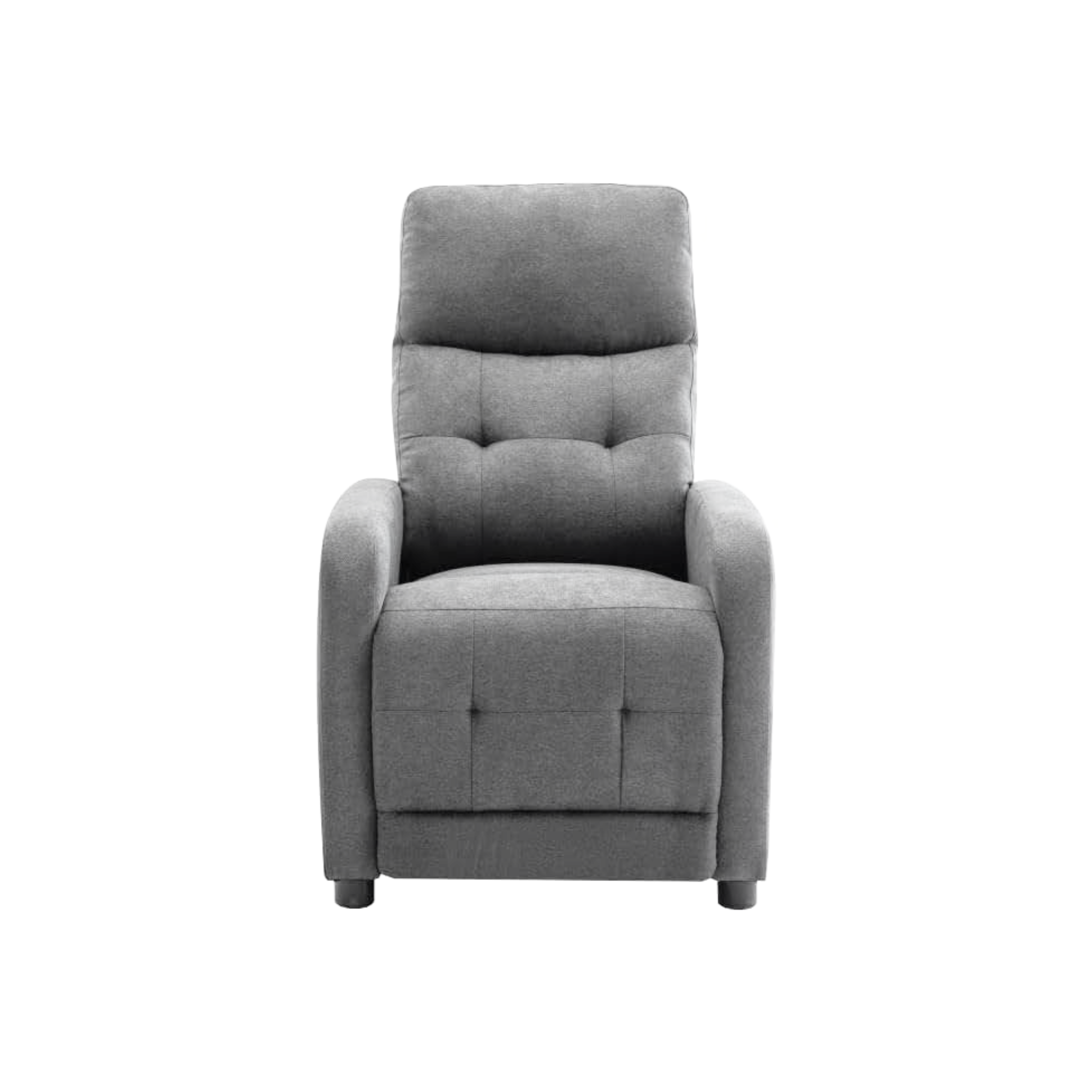 "Rey" manual reclining armchair in liner fabric cm 65.5x85.5 102.5h