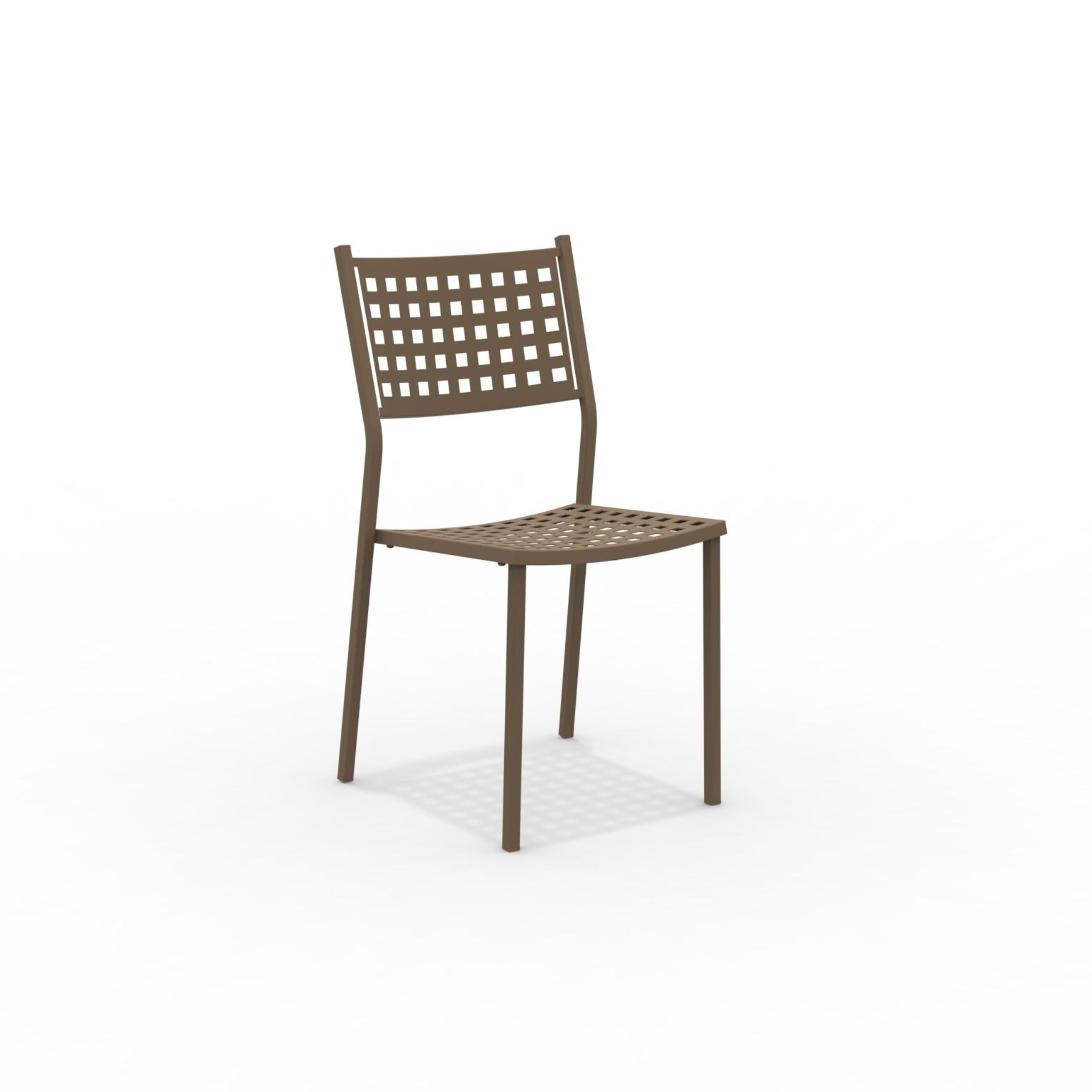Set of stackable metal garden chairs "Alice" without armrests, 43x48 cm, 85 cm high