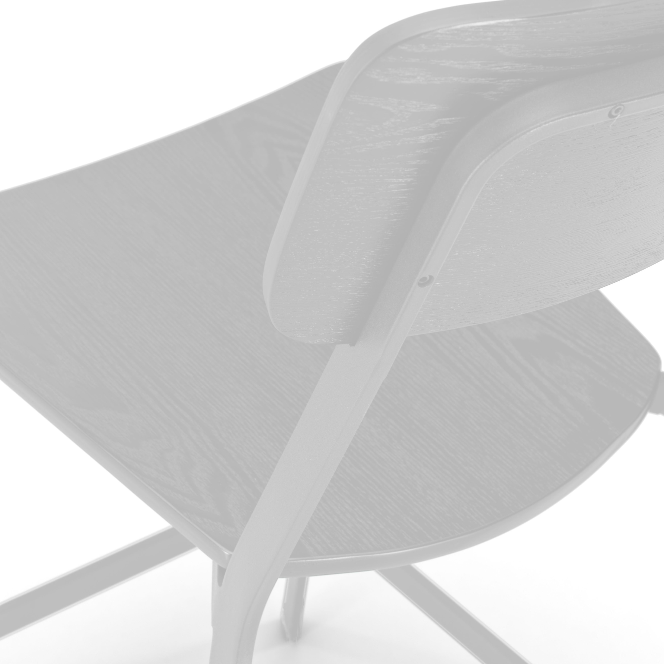 Set of high wooden stools with footrest and metal legs "Teo" cm 51.5x51 97h