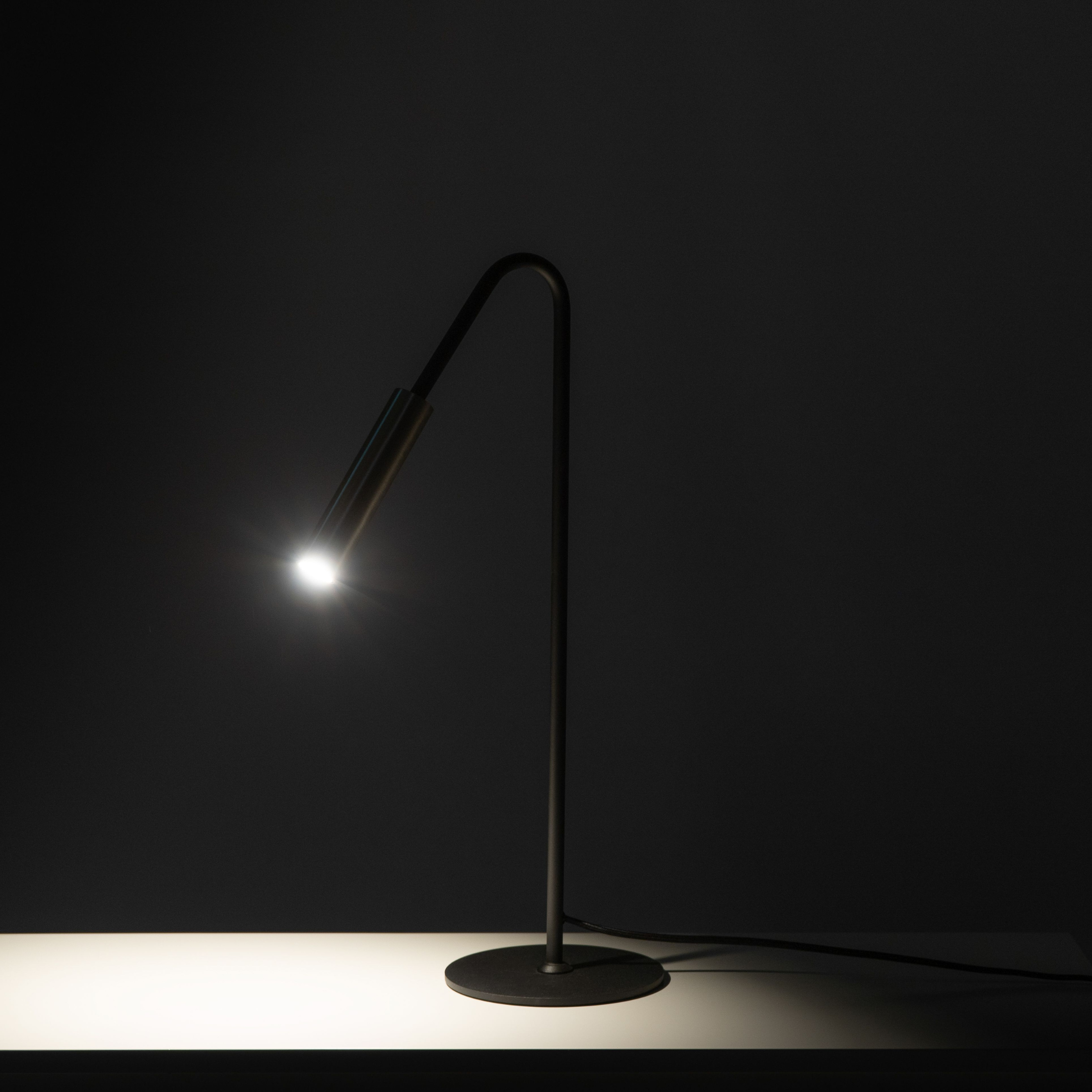 "Acrux" nickel-plated metal LED floor and table lamp