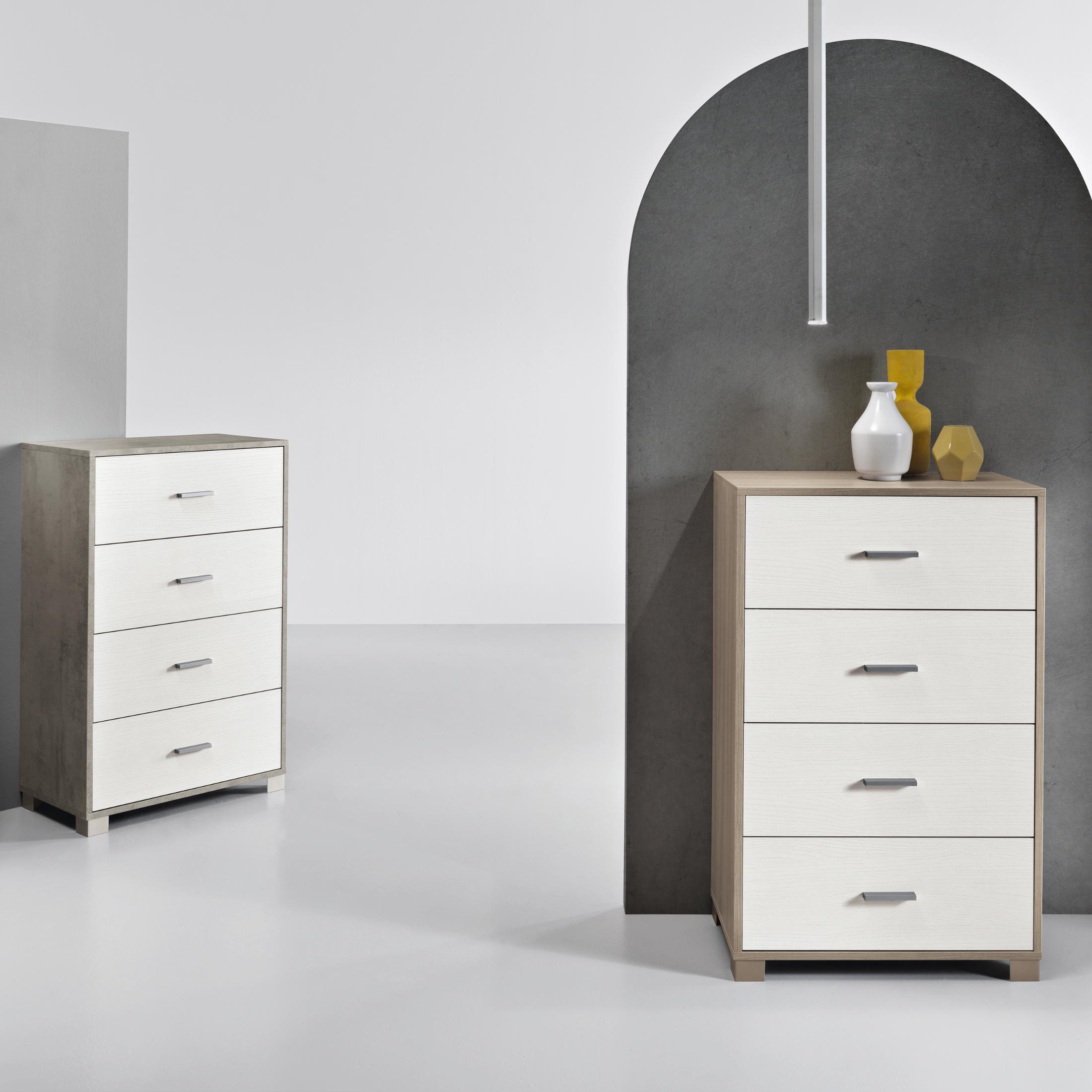 Elegant "Inka" 4-drawer chest of drawers for the entrance, 70x41 cm, 112h
