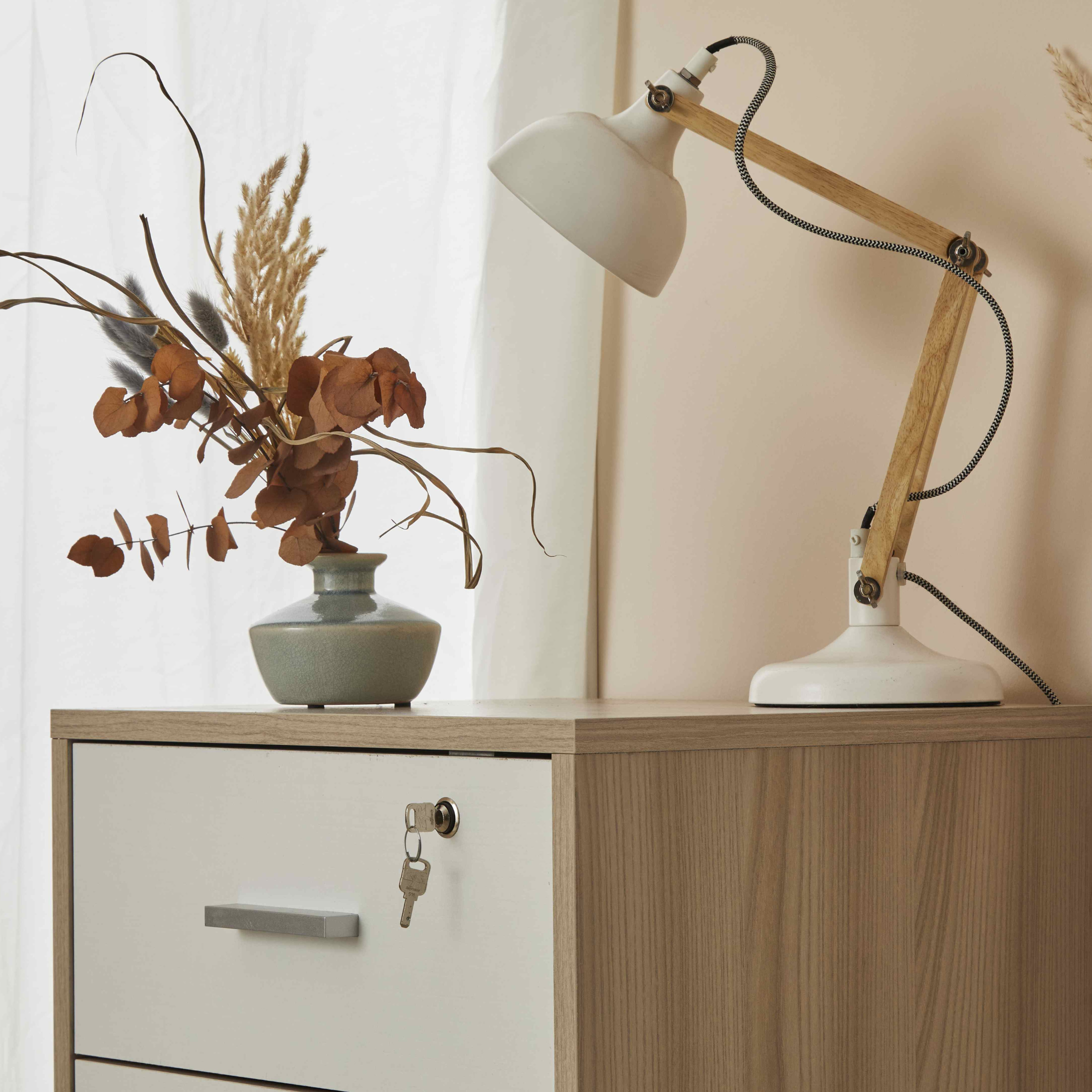 3-drawer "Drop" desk unit with wheels, 50x41 cm, 70 cm high