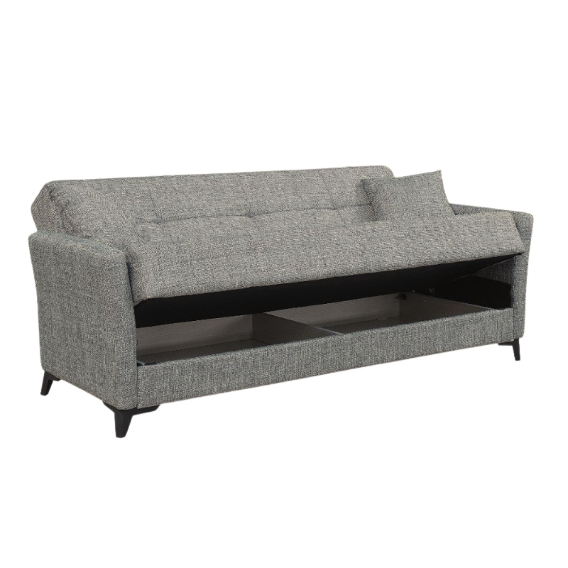 "Lory" modern 3-seater velvet sofa bed for living room, 210x88 cm, 82 cm high