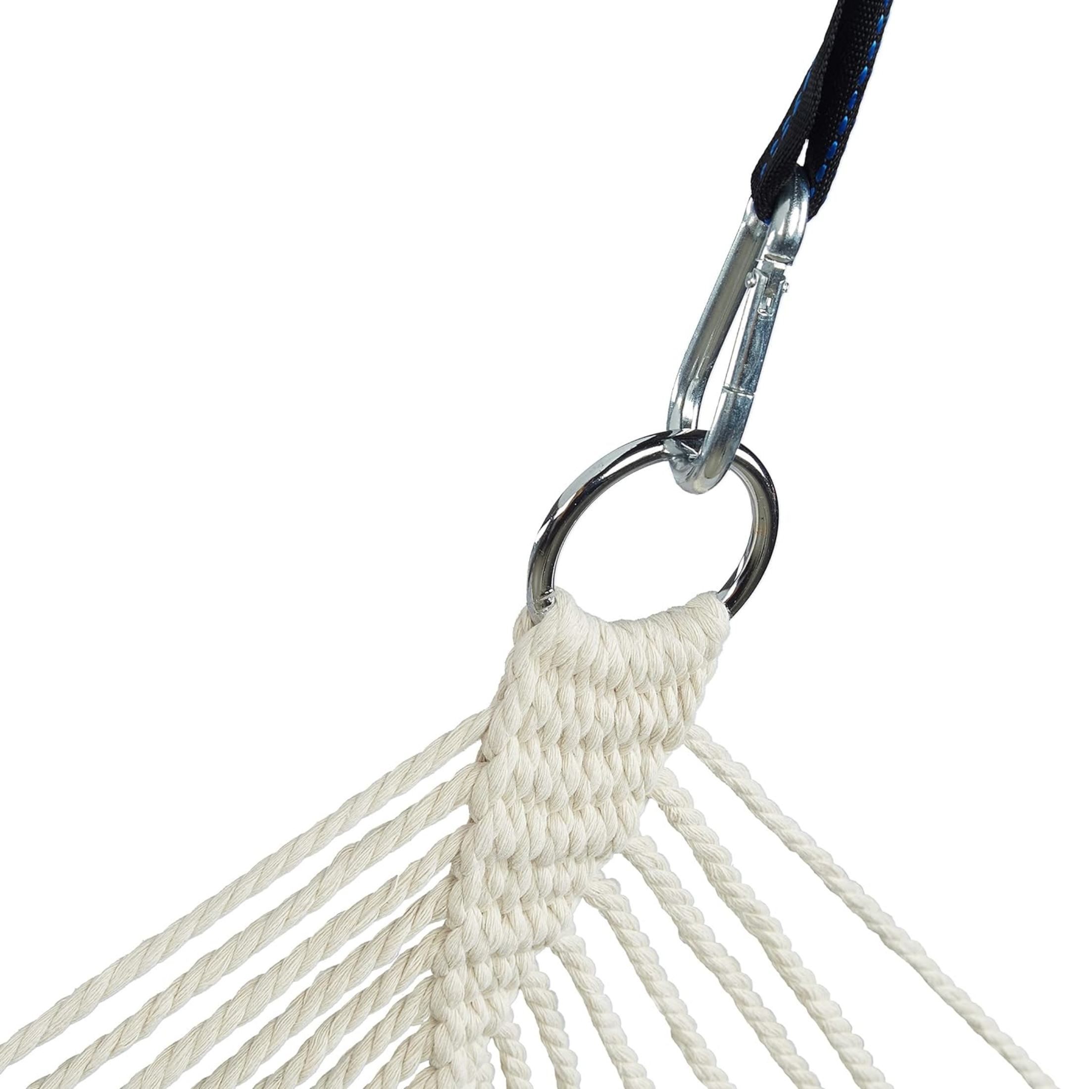 Amaca da giardino in tela intrecciata "Kila" con supporto in legno l 200 cm