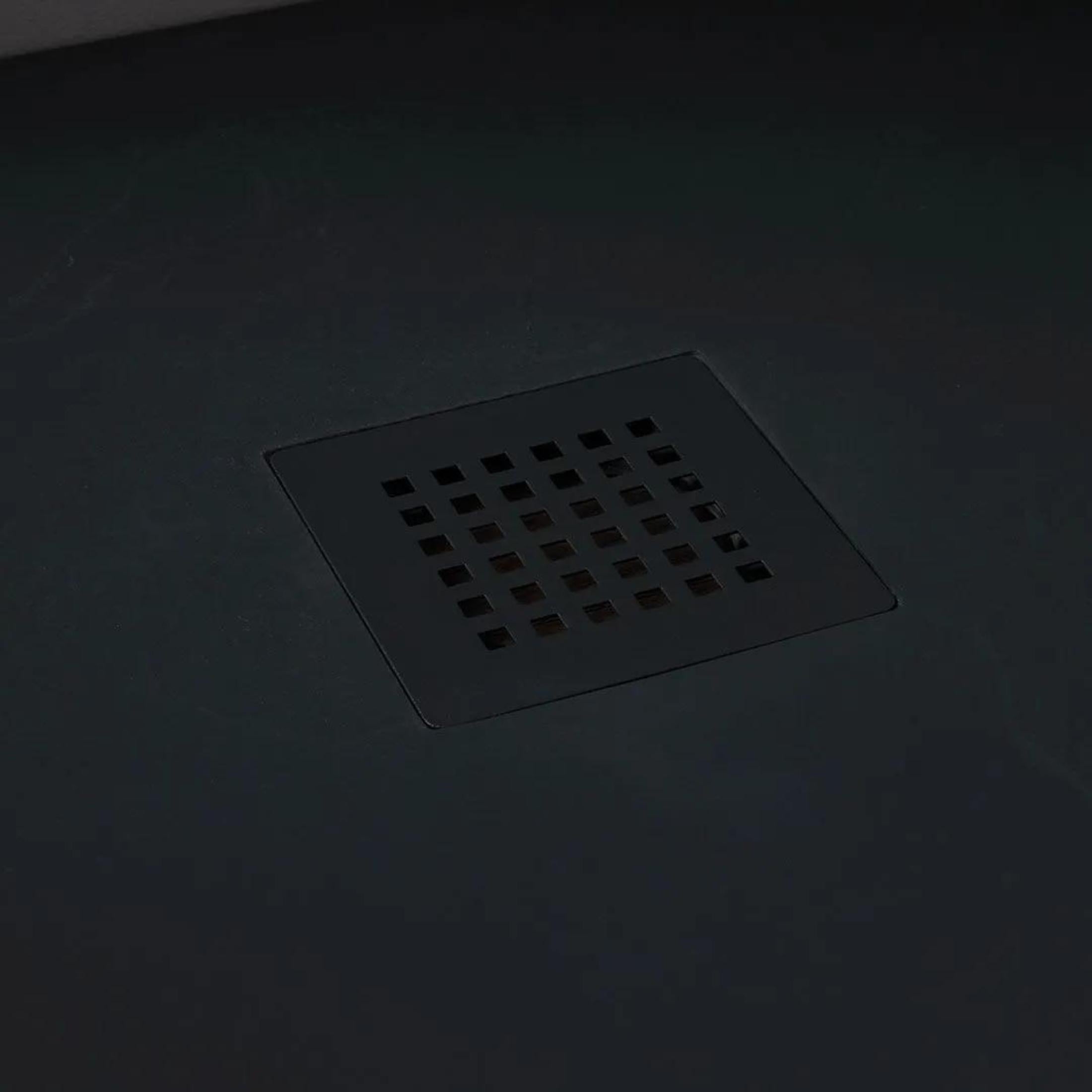 Square stainless steel "Milano" shower drain cover