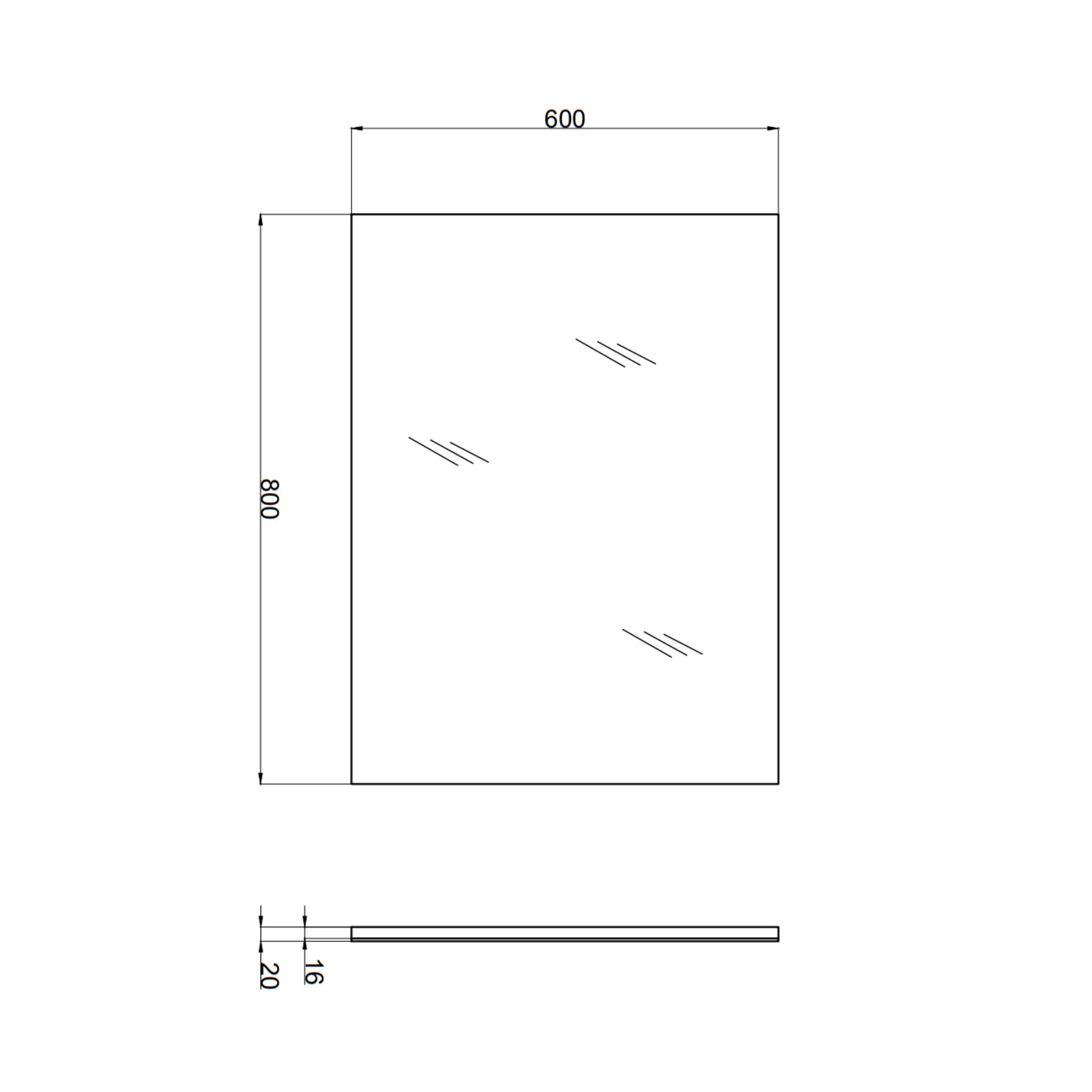 "Belize80" white wall-hung bathroom cabinet with two drawers and a ceramic sink