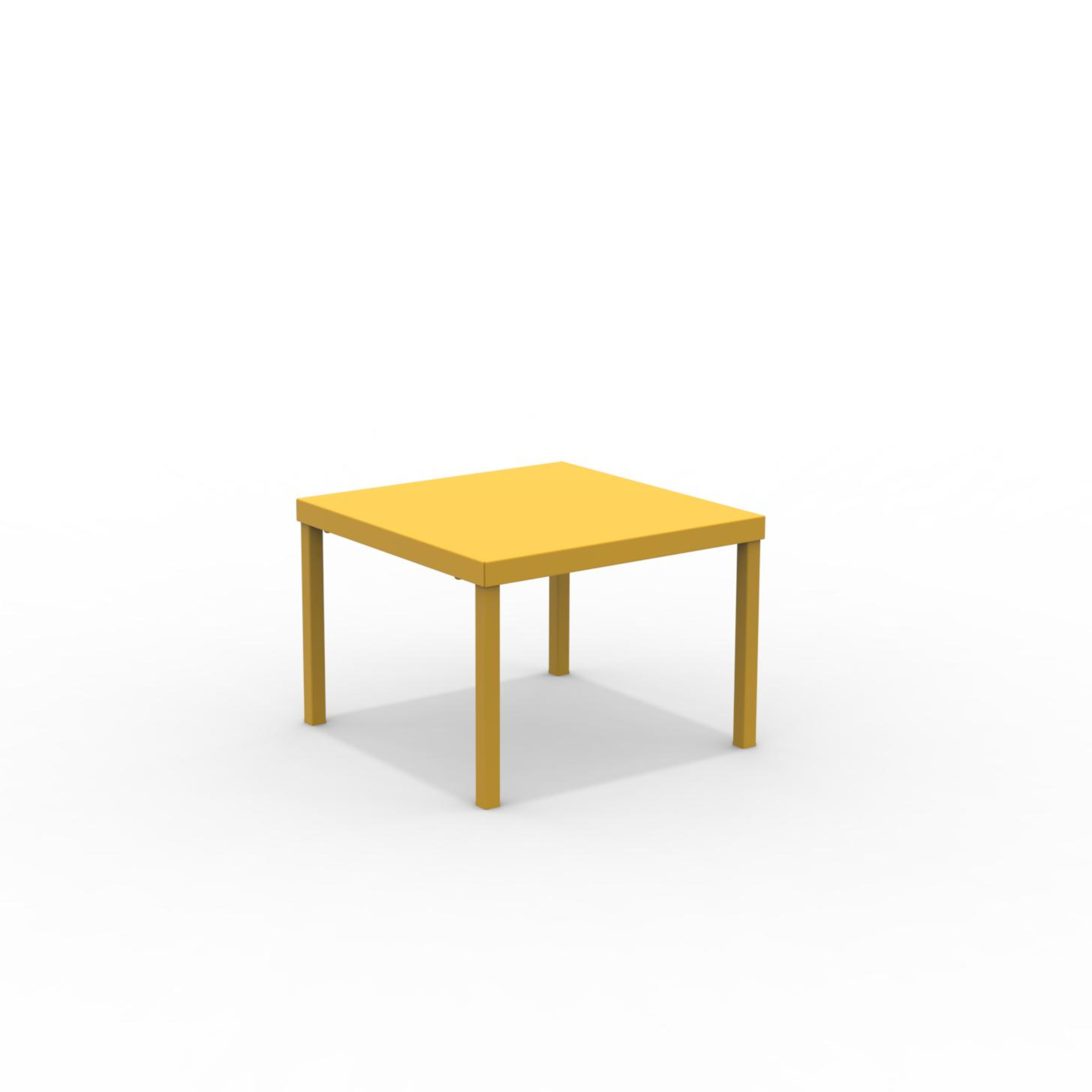 "Alice3" stackable square metal garden table, 40x40 cm, 38.5 cm high