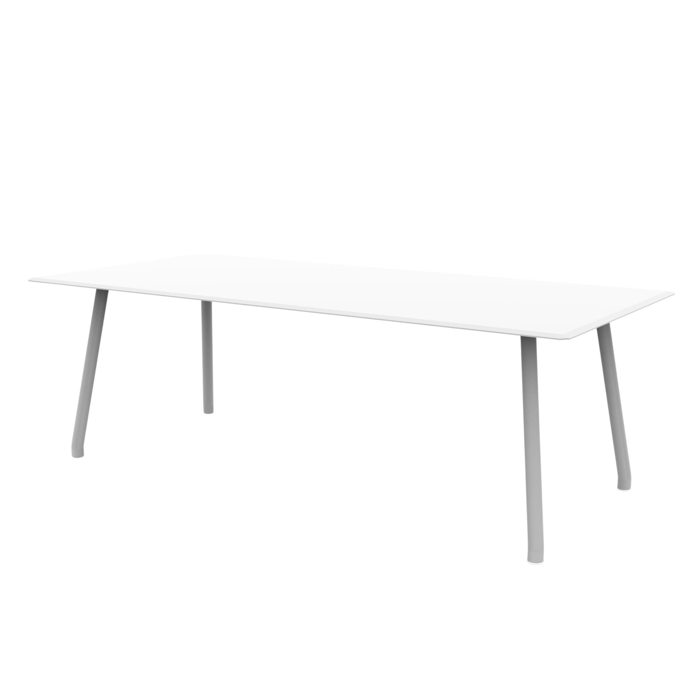 "Verdea" rectangular aluminum garden dining table, 220x100 cm, 75 cm high