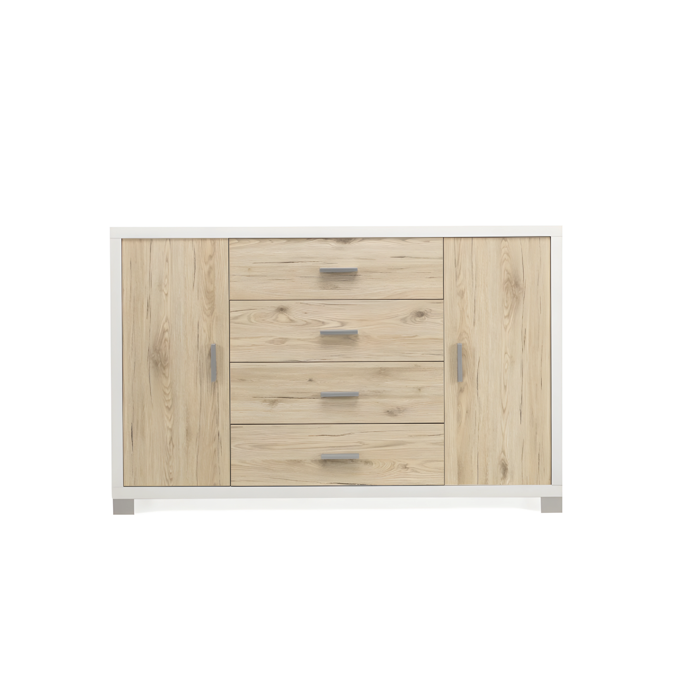Modern sideboard with 2 doors and 4 drawers "Lisa" for entrance hall cm 137x41 84h