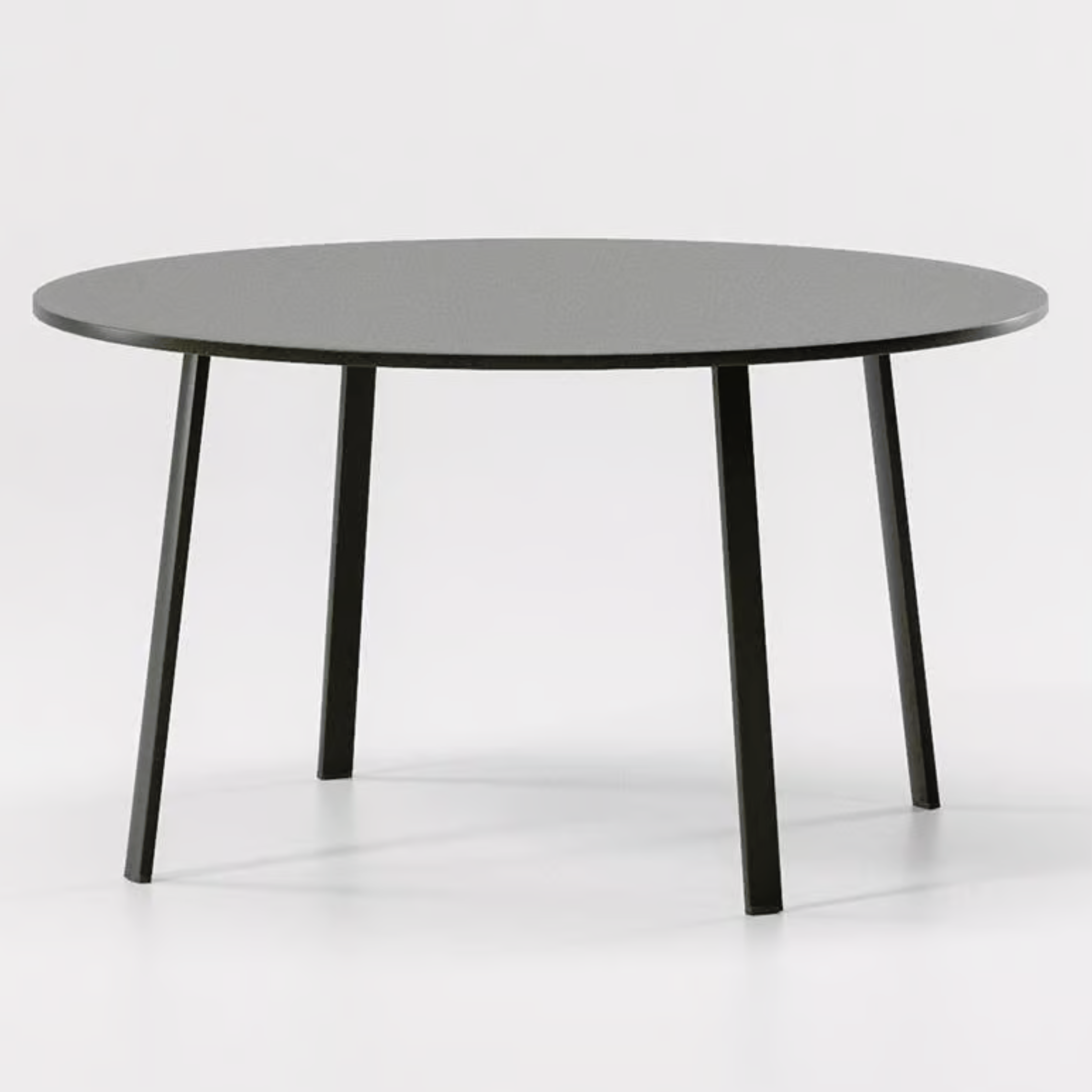 "Roma" round galvanized metal garden table, removable, 130x130 cm, 75 cm high