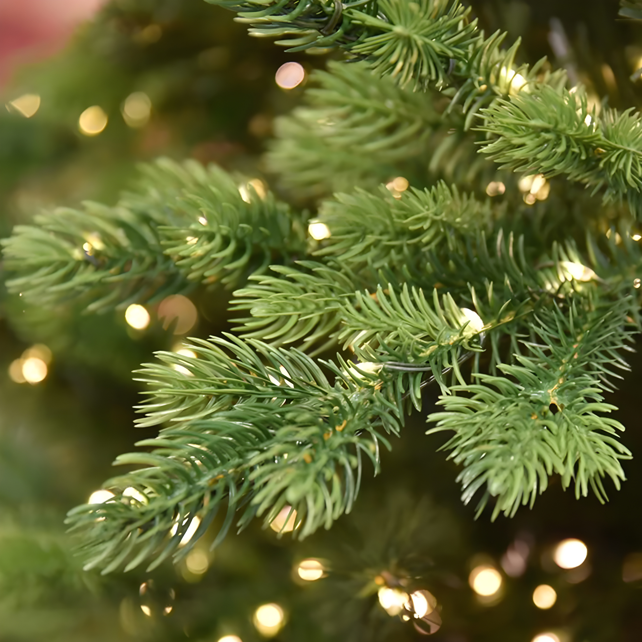 Aurora Christmas Tree with Built-in Micro LEDs, 80% PE, Real Touch Effect