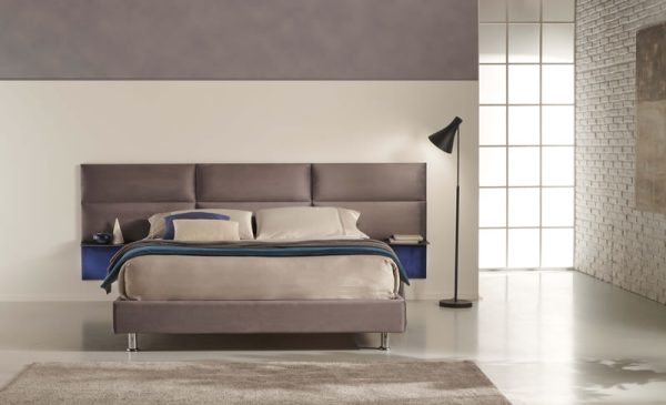 Set of 4 modern padded wall panels "Mamo Wall" bedroom wall covering