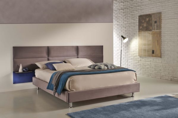 Set of 4 modern padded wall panels "Mamo Wall" bedroom wall covering