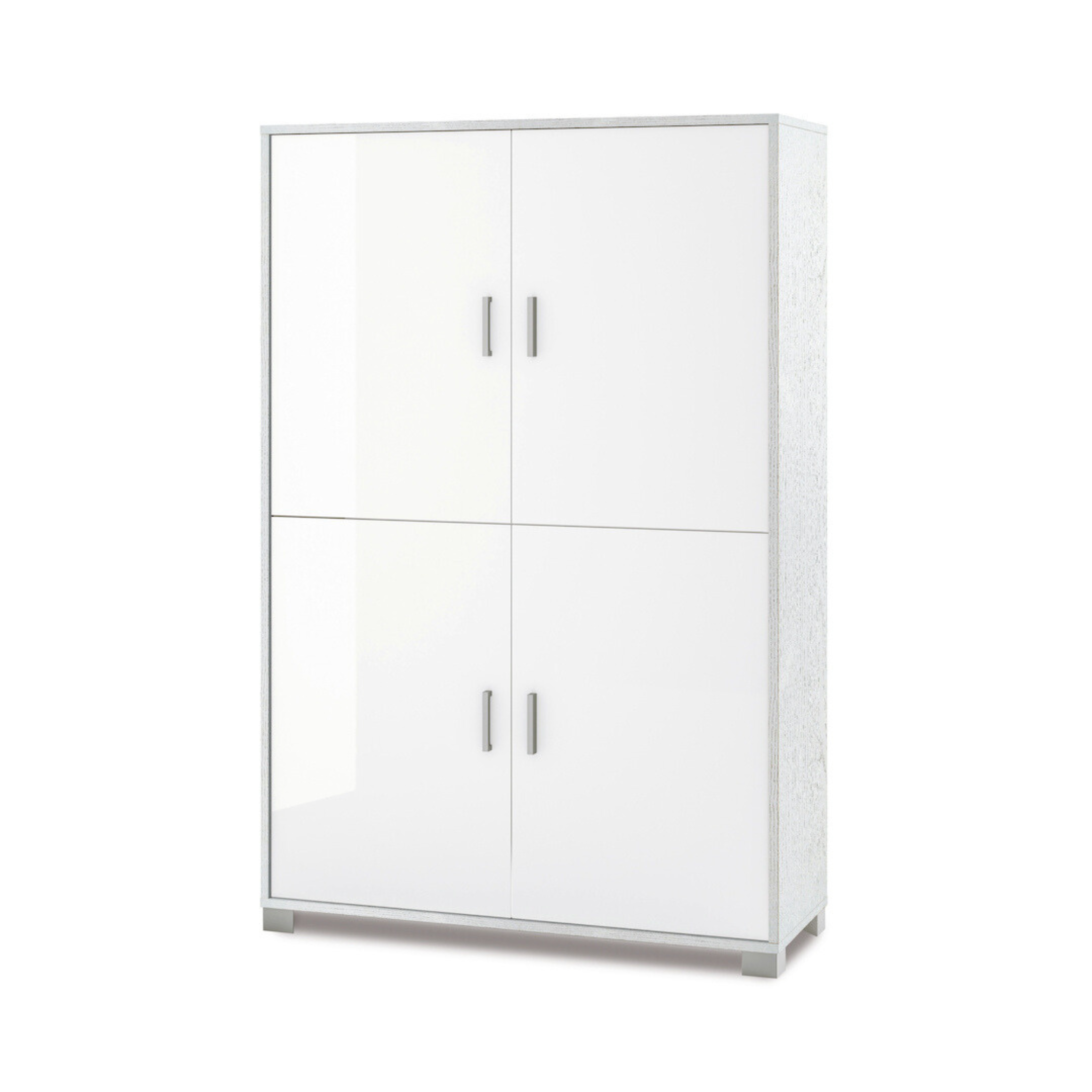 "Enigma" 4-door multipurpose wooden wardrobe, resistant and elegant, 108x41 cm, 161h