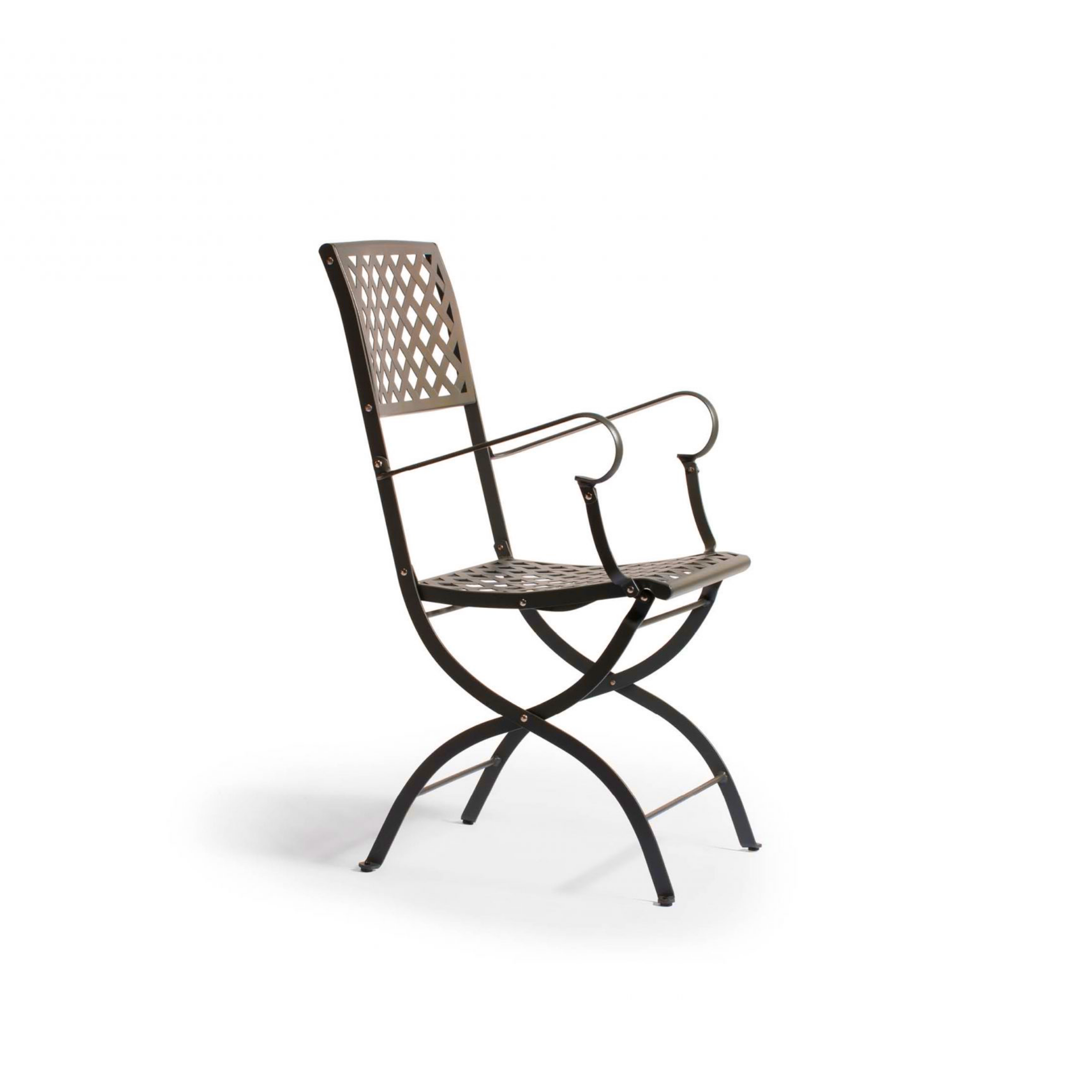 Set of "Springtime" folding metal garden chairs, 52x56 cm, 90 cm high.