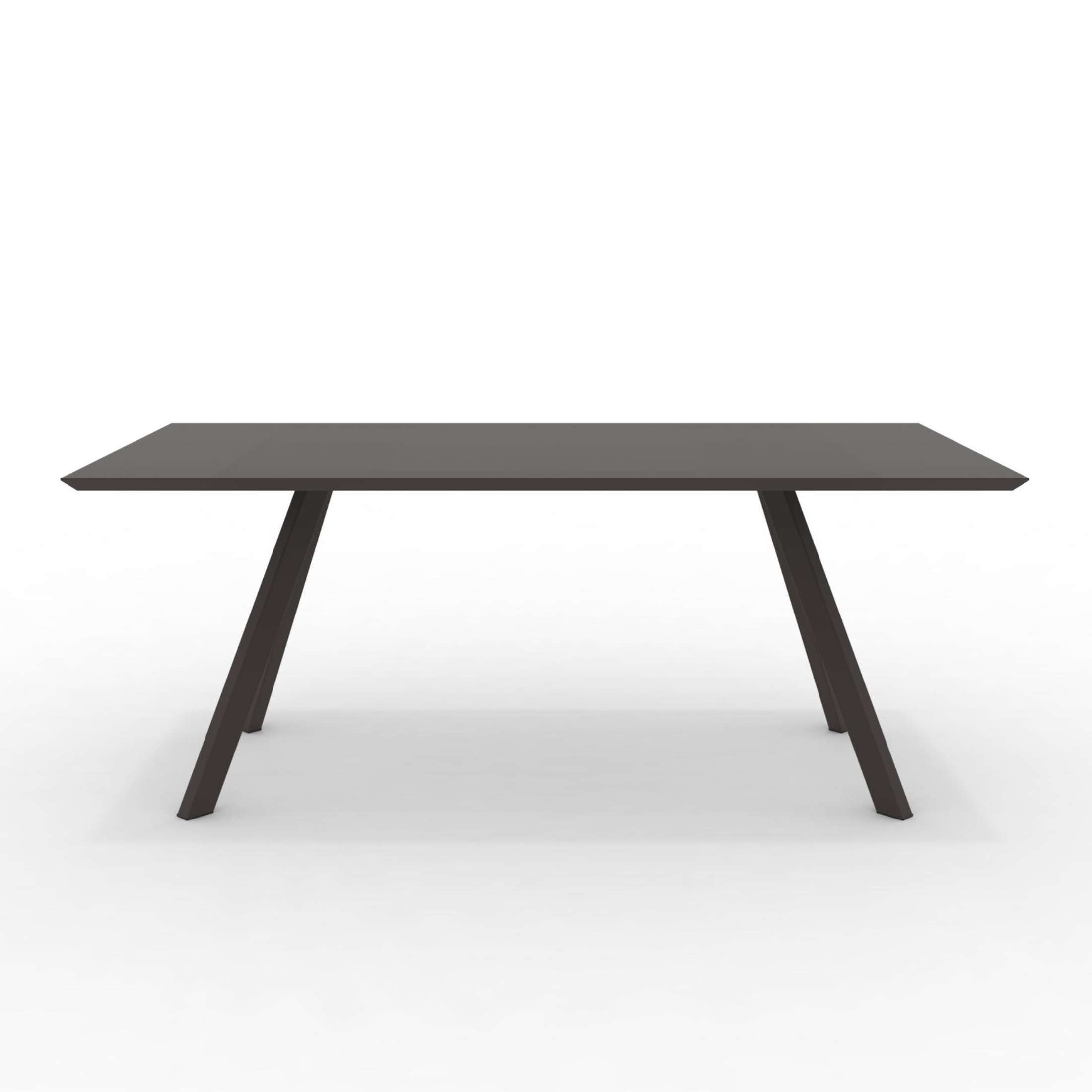 Extendable table in painted metal "Daisy9" for modern garden cm 220/320x100 75h