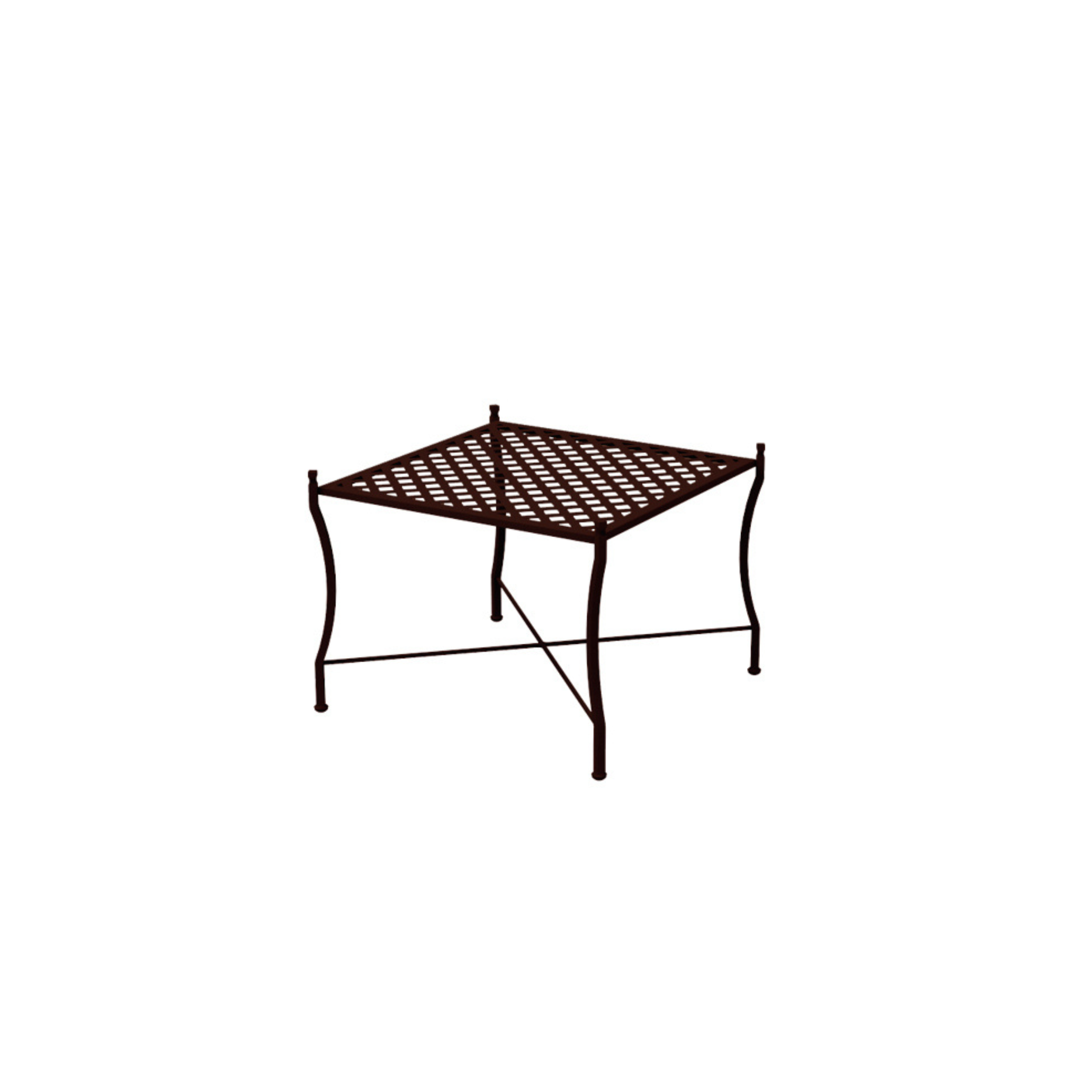 "Springtime" metal coffee table for garden, 64x64 cm, 49h