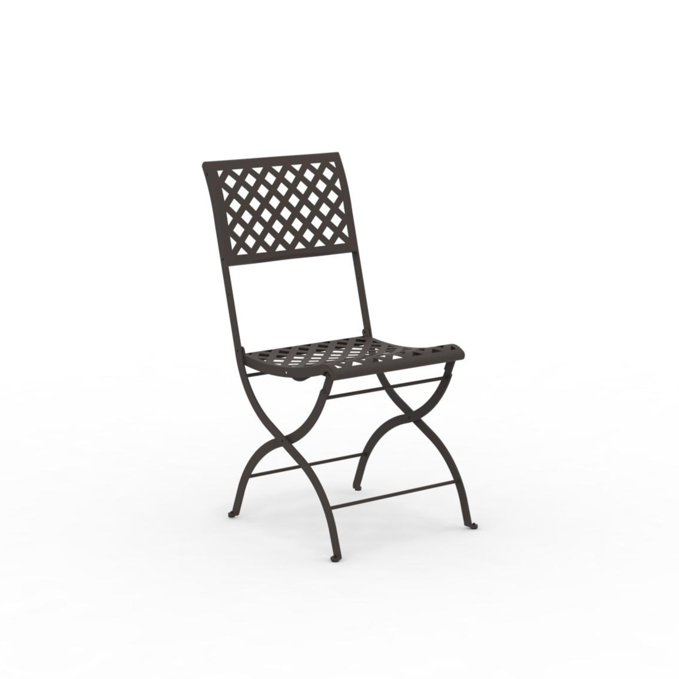 Set of modern folding metal garden chairs "Springtime" 45x56 cm 90h