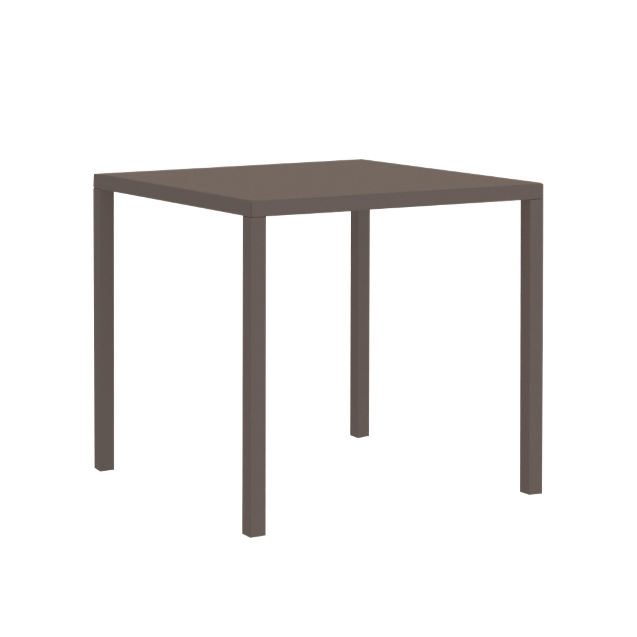 Fixed rectangular metal garden table "Quatris" 80x60 cm 75h