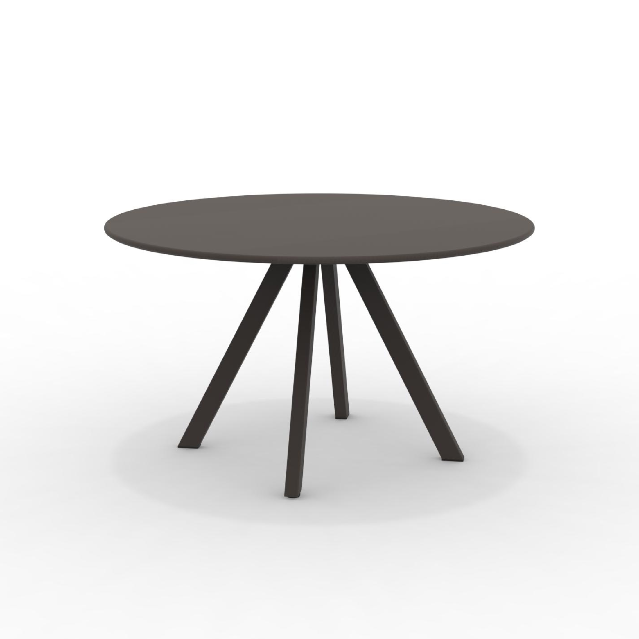 "Daisy7" round galvanized metal garden table, removable, 130x130 cm, 75 cm high